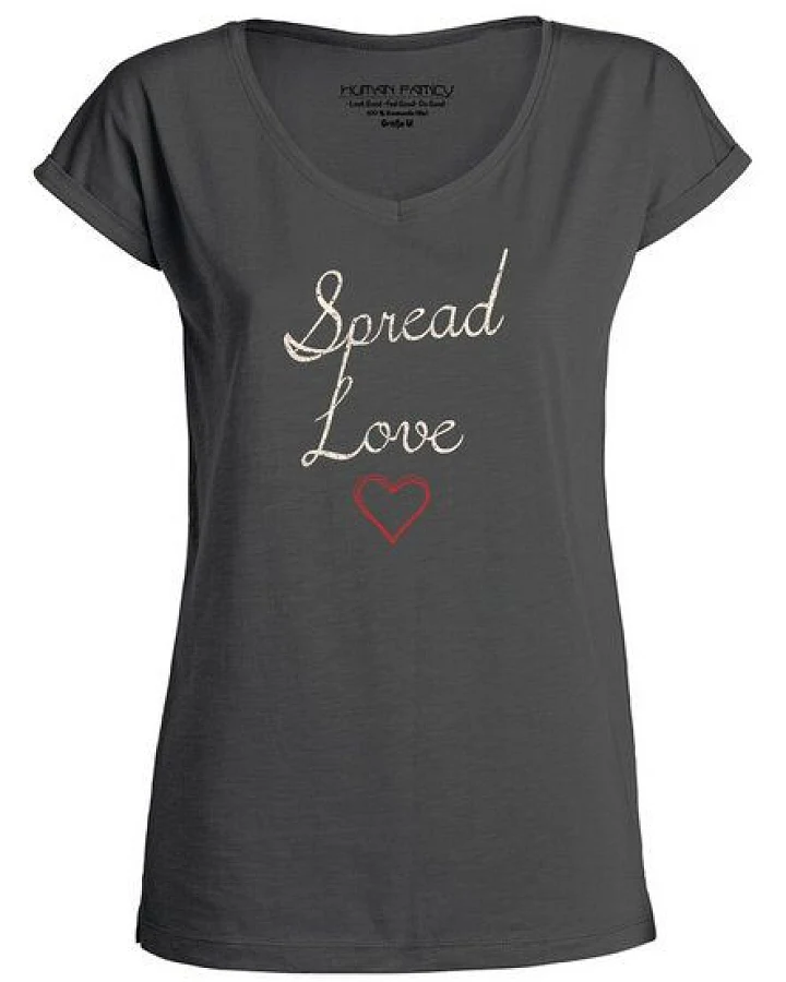 Human Family Damen T--Shirt "Imagine Spread Love"