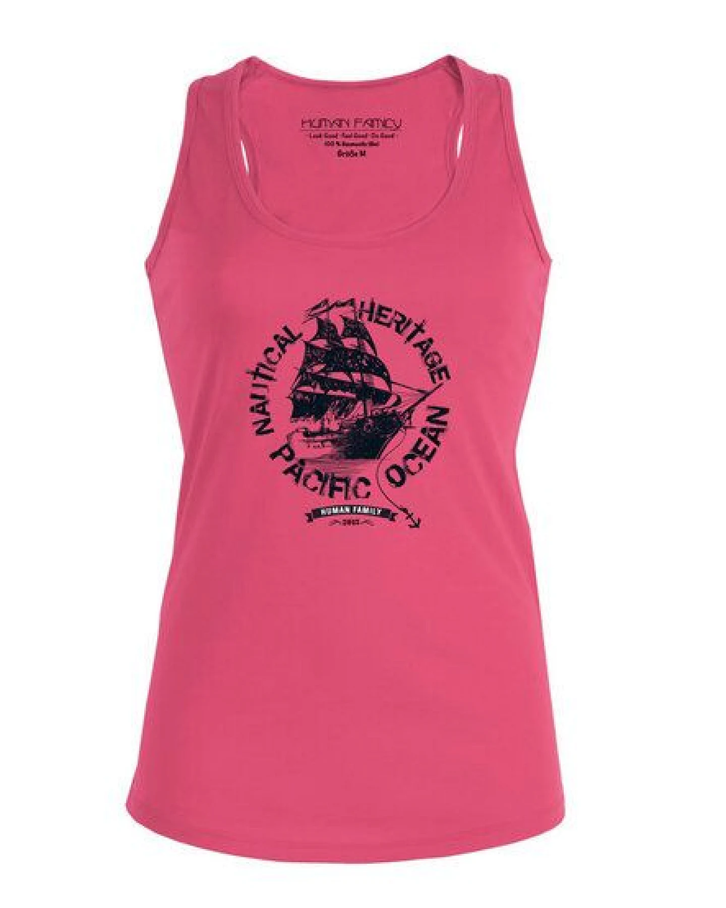 Human Family Damen Tanktop mit Racerback "Attentiion Black Pearl" – Ansicht 2