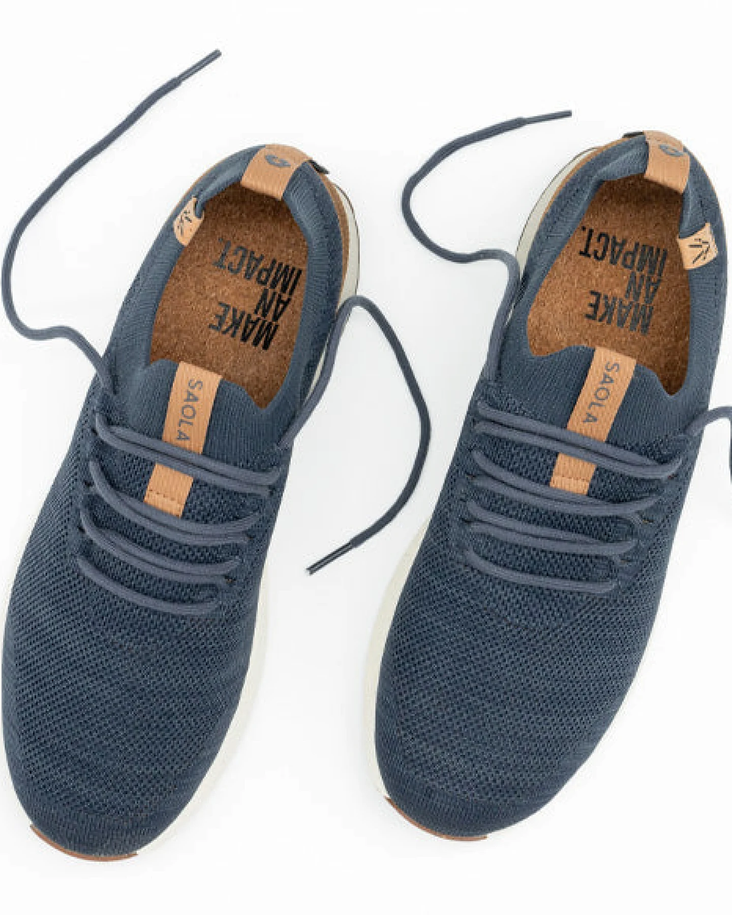 SAOLA Herren vegan Sneaker Herren Tsavo 2.0 Wasserdicht Navy – Ansicht 2