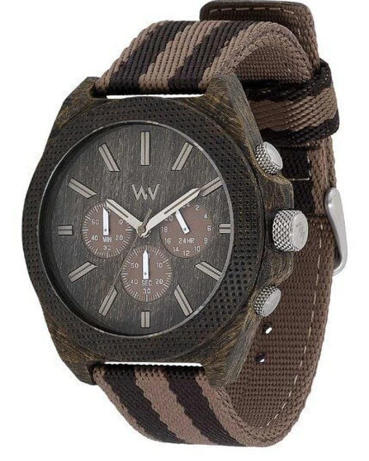 WEWOOD Holz-Armbanduhr PHOENIX CHRONO WENGE EARTH