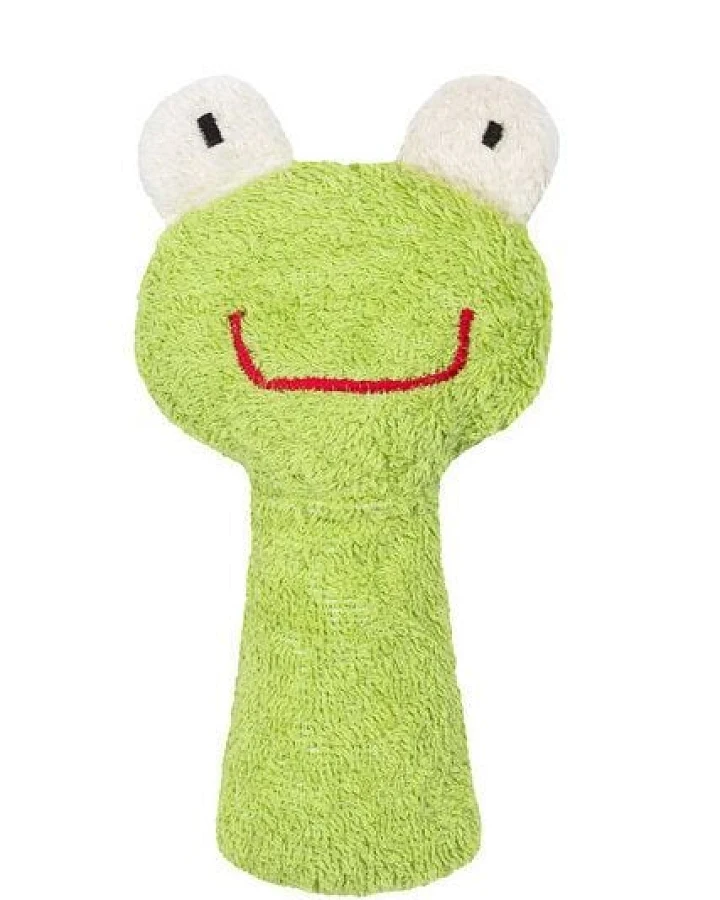 Produktseite: Efie Rassel Frosch, kbA (organic), Made in Germany