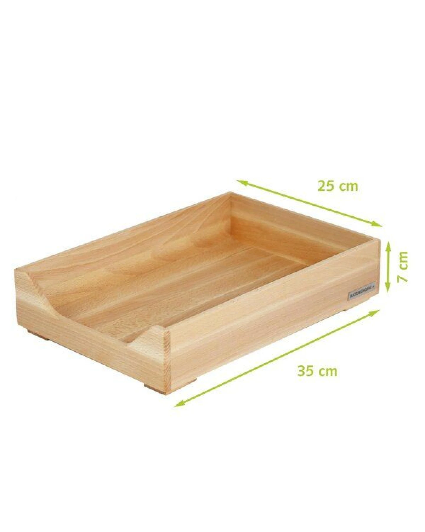 NATUREHOME Brief-Ablage ECO Holz natur geölt A4 35x24x7cm stapelbar – Ansicht 2