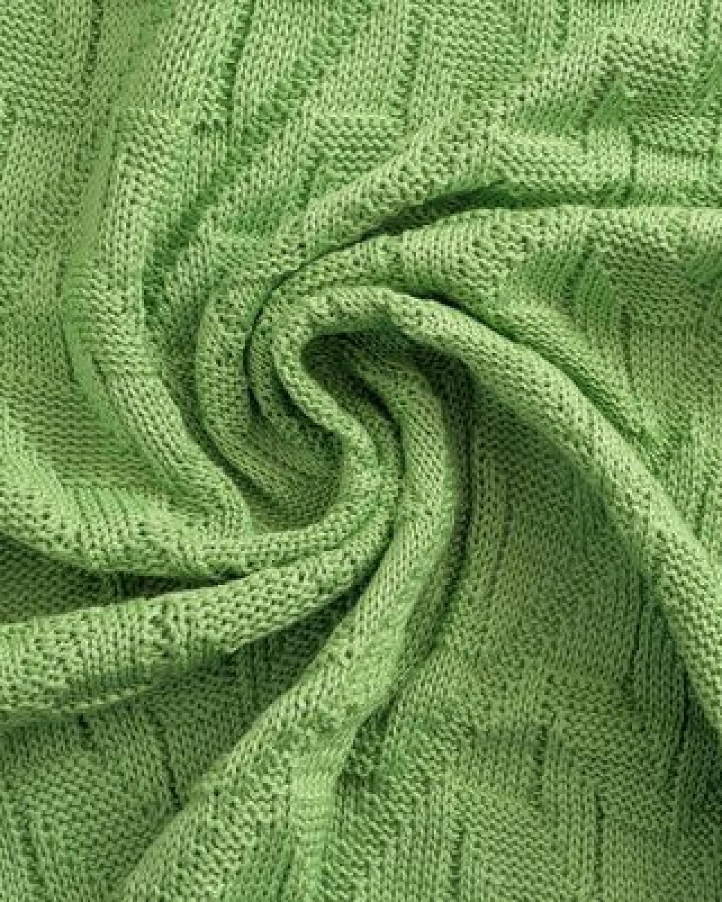 Sonnenstrick – Bio Baby-Strickdecke "Rautenmuster" (80 x 80 cm) 100 % Bio-Baumwolle – Ansicht 3