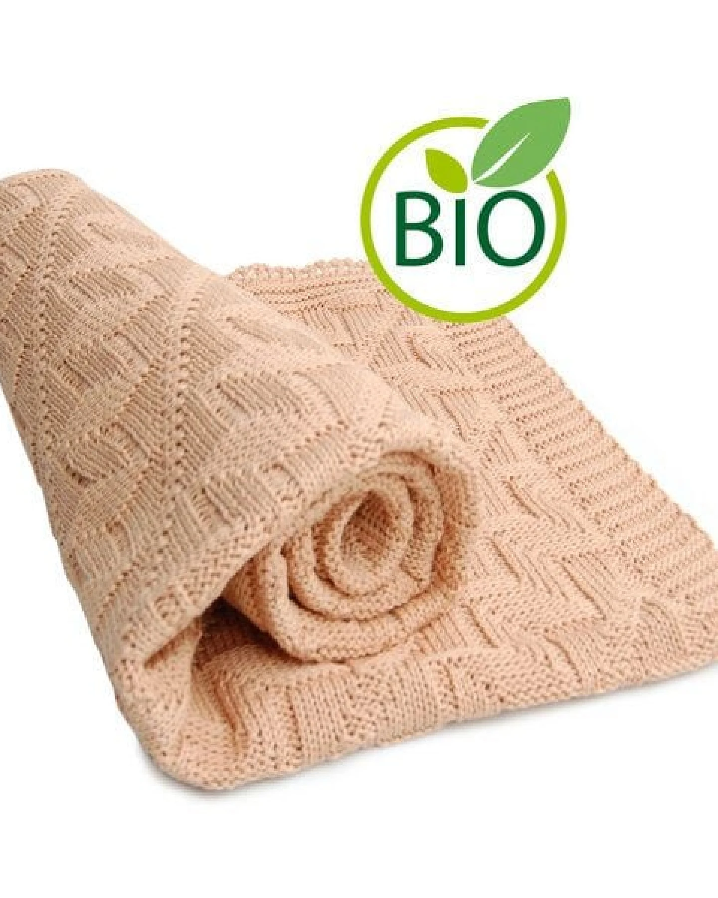Sonnenstrick Babydecke mit Rauten-Muster – Ansicht 2