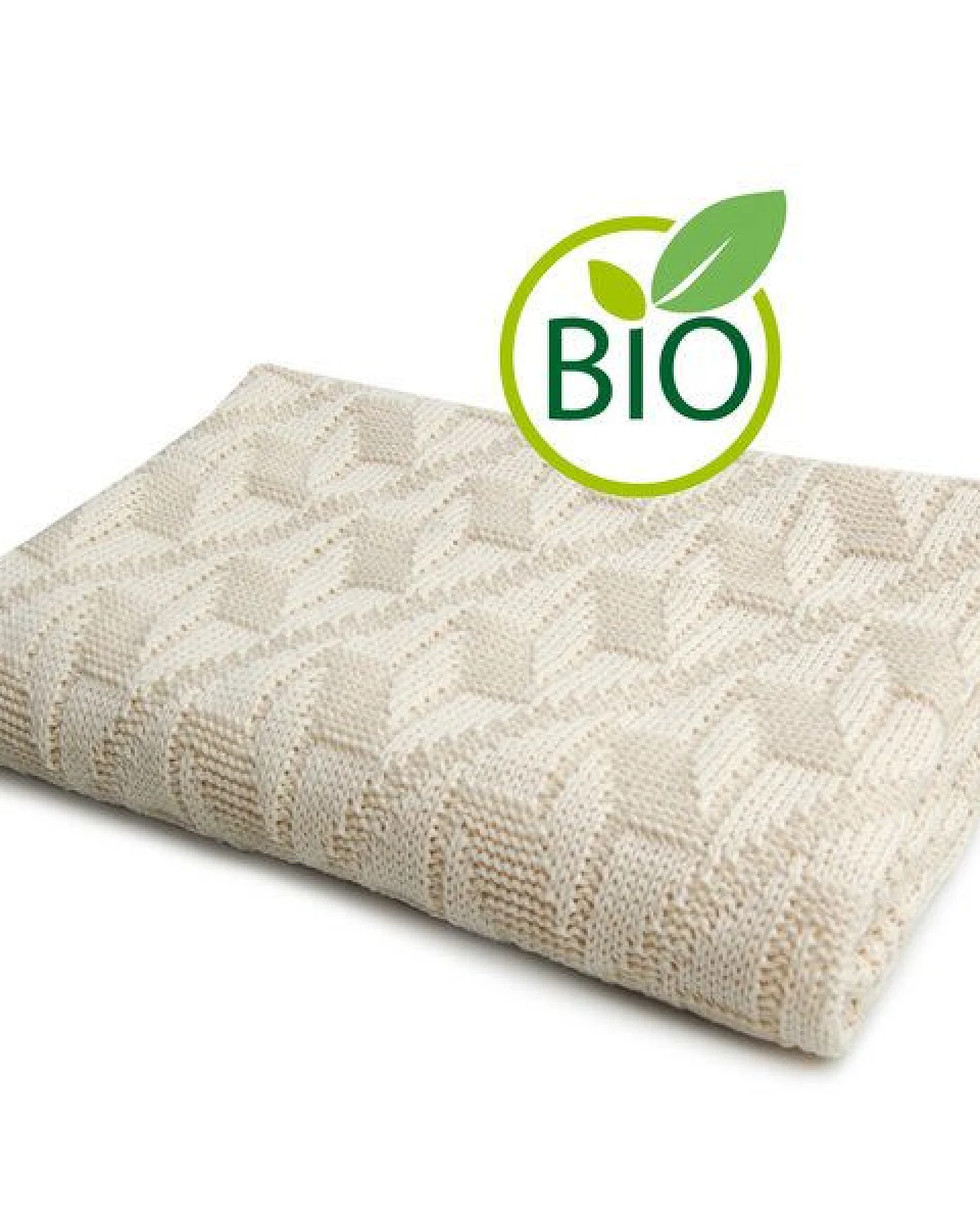 Sonnenstrick Babydecke mit Rauten-Muster – Ansicht 2