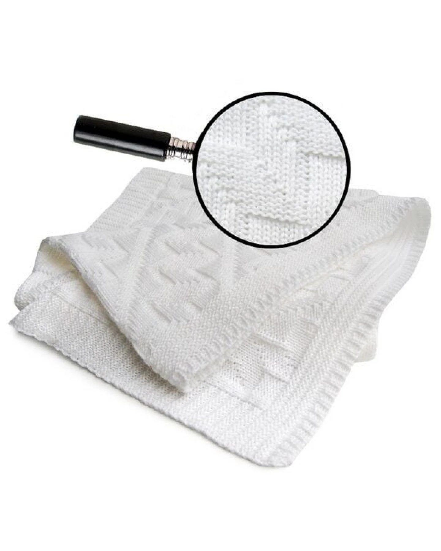Sonnenstrick Babydecke mit Rauten-Muster – Ansicht 2