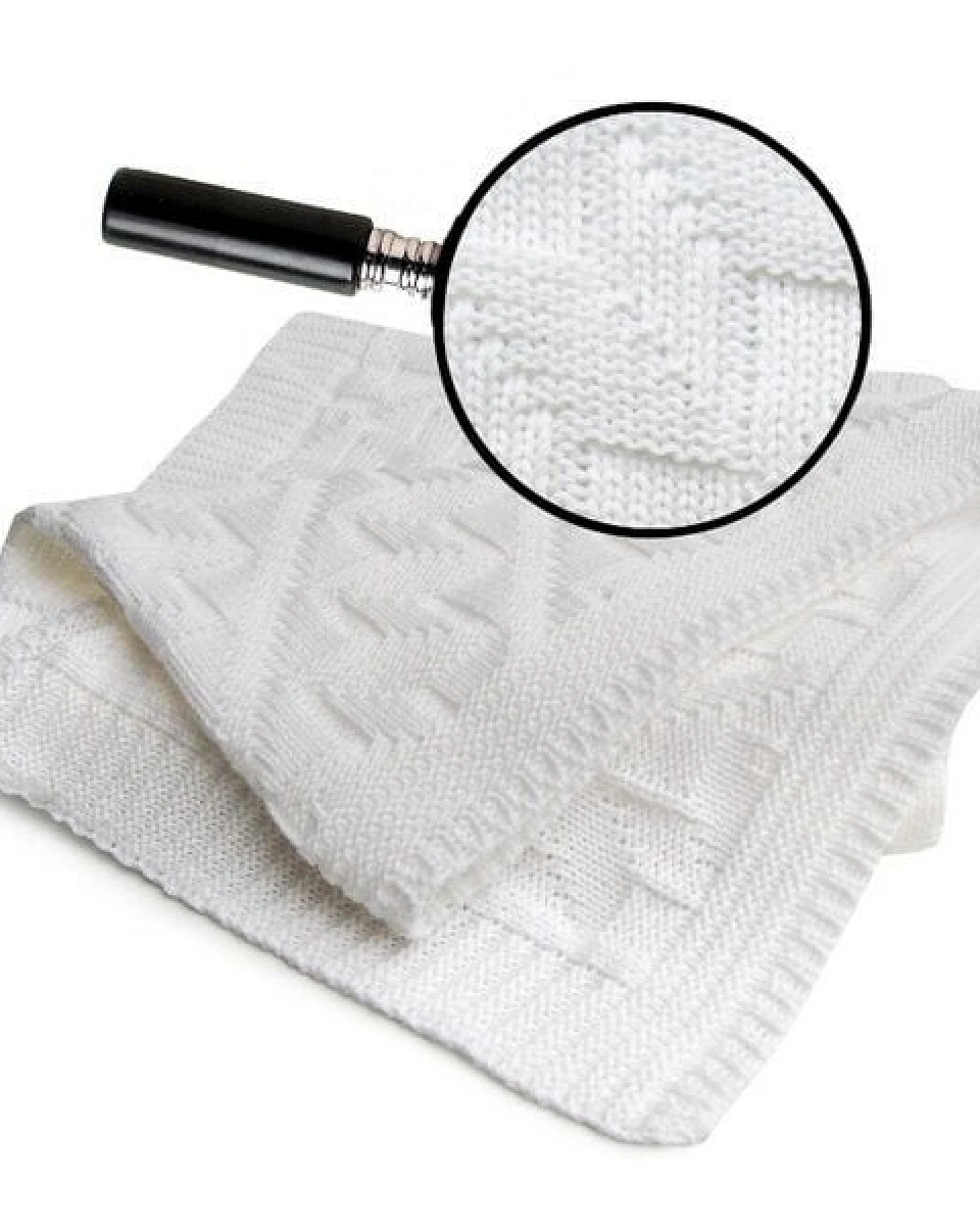 Sonnenstrick Babydecke mit Rauten-Muster – Ansicht 2