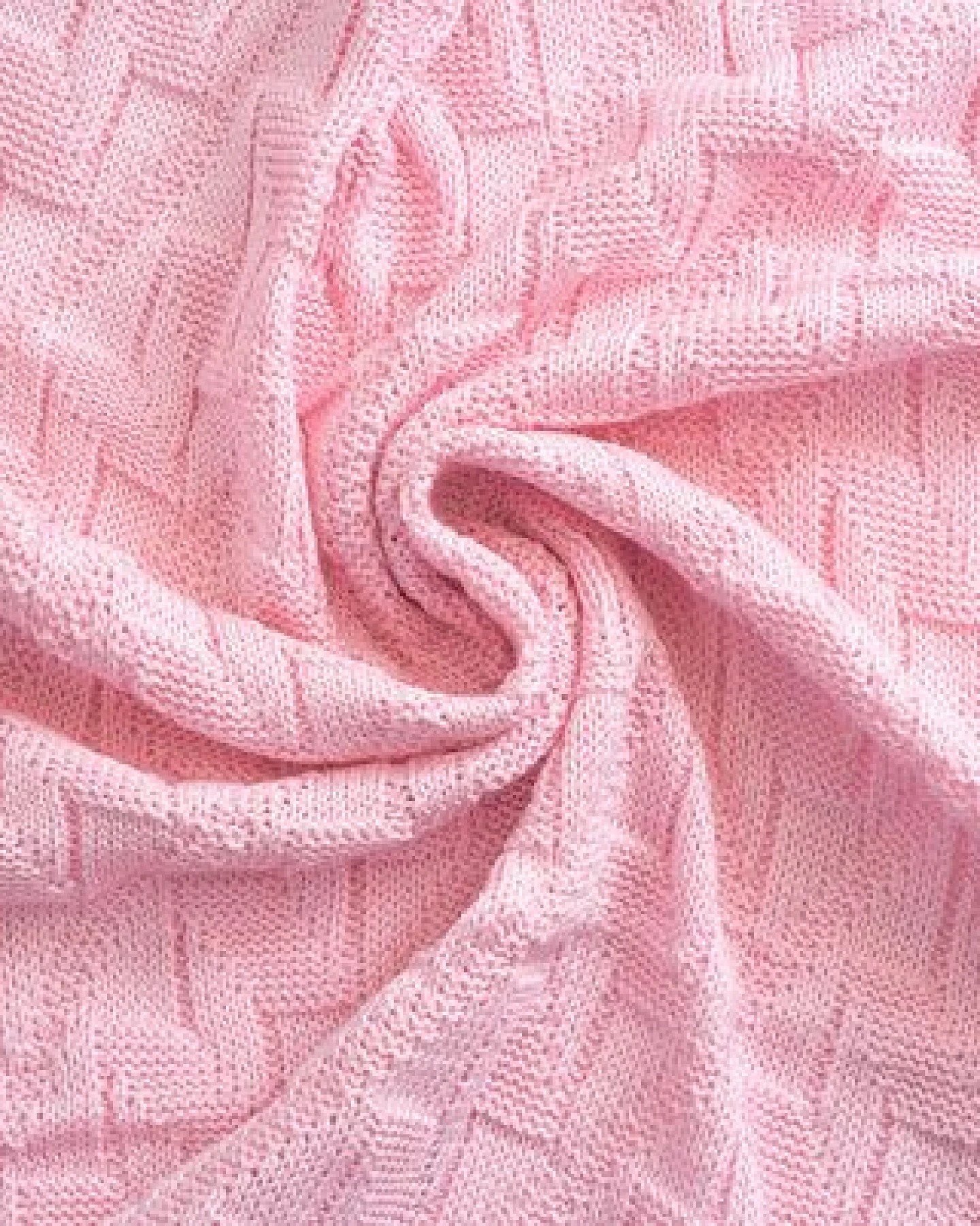 Sonnenstrick – Bio Baby-Strickdecke "Rautenmuster" (80 x 80 cm) 100 % Bio-Baumwolle – Ansicht 3
