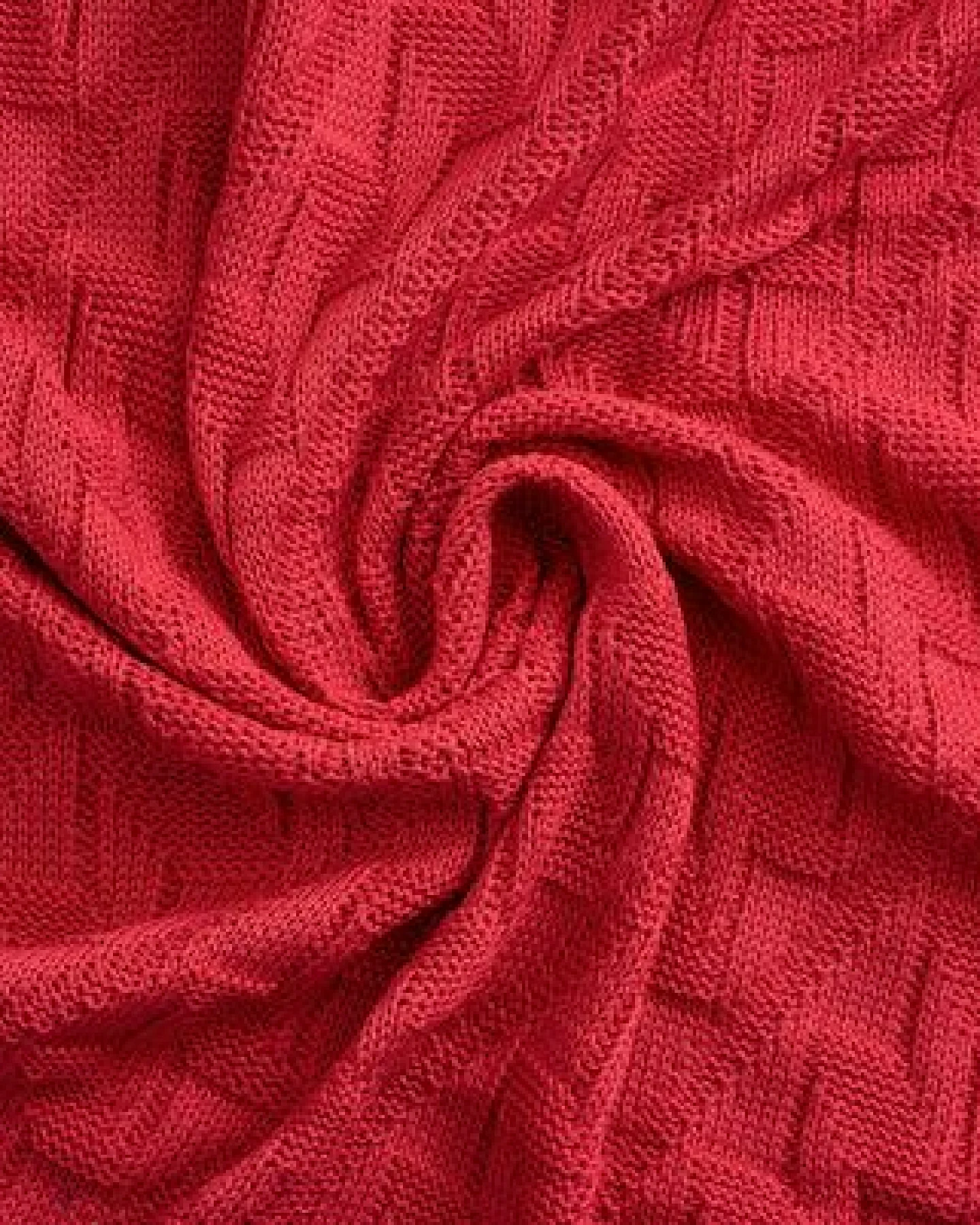 Sonnenstrick – Bio Baby-Strickdecke "Rautenmuster" (80 x 80 cm) 100 % Bio-Baumwolle – Ansicht 3