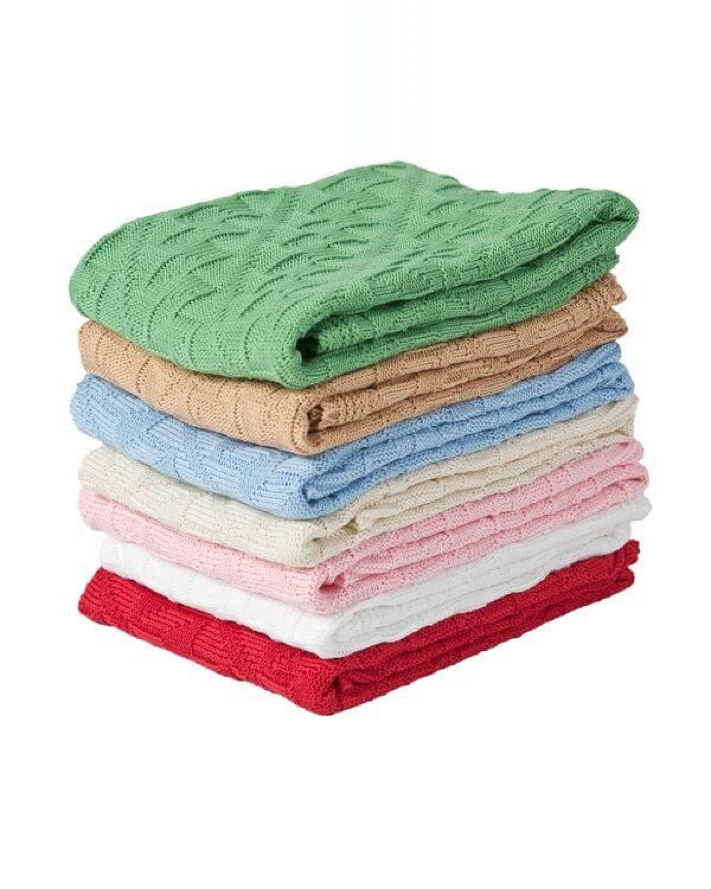 Sonnenstrick Babydecke mit Rauten-Muster – Ansicht 2