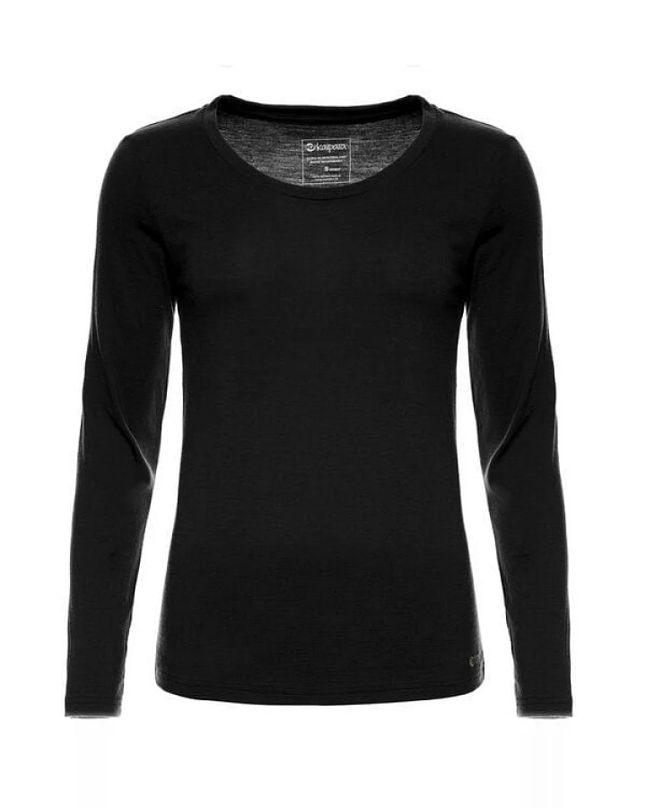 Kaipara - Merino Sportswear Merino Shirt Langarm Regularfit 150 Damen weiter Halsausschnitt