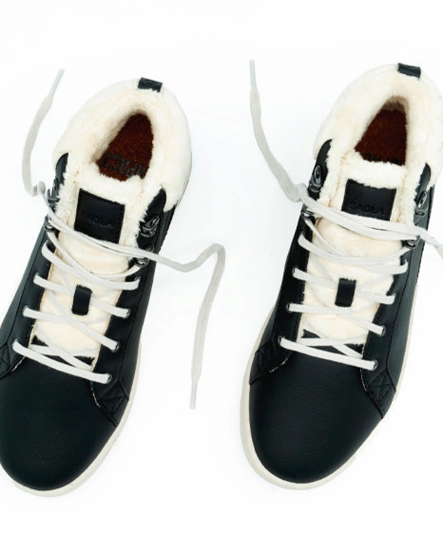 SAOLA Damen vegan Sneaker Damen Bergen Warm Schwarz – Ansicht 2