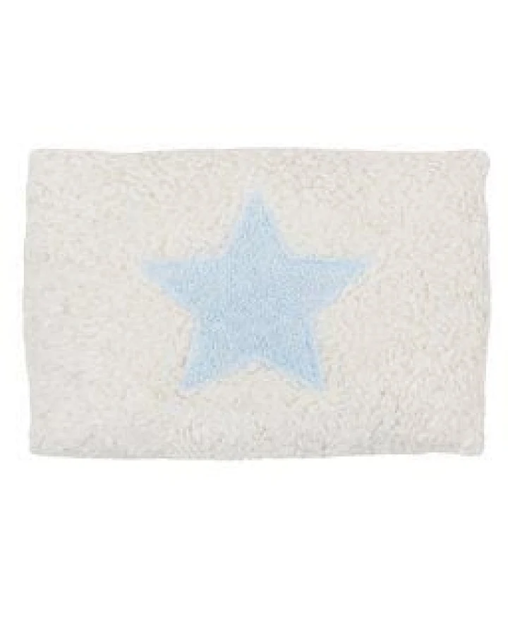 Efie Kissen blauer Stern, kbA (organic), Made in Germany