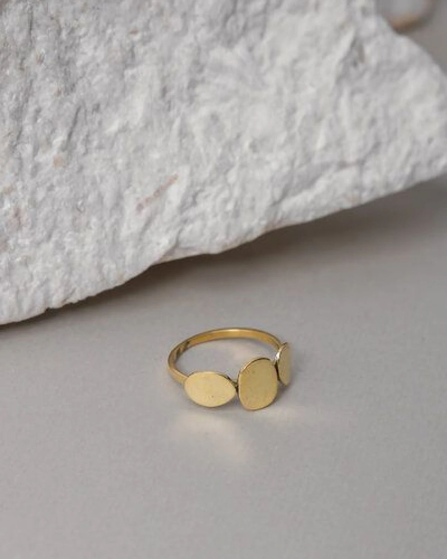 Jyoti - Fair Works Ring Patthar Messing/ Silber – Ansicht 3