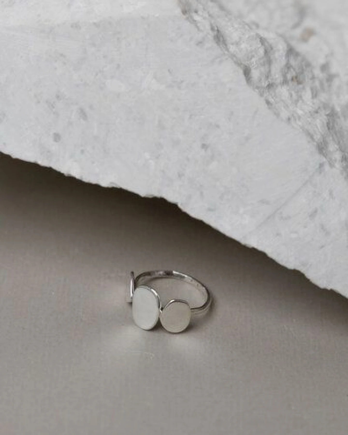 Jyoti - Fair Works Ring Patthar Messing/ Silber – Ansicht 2