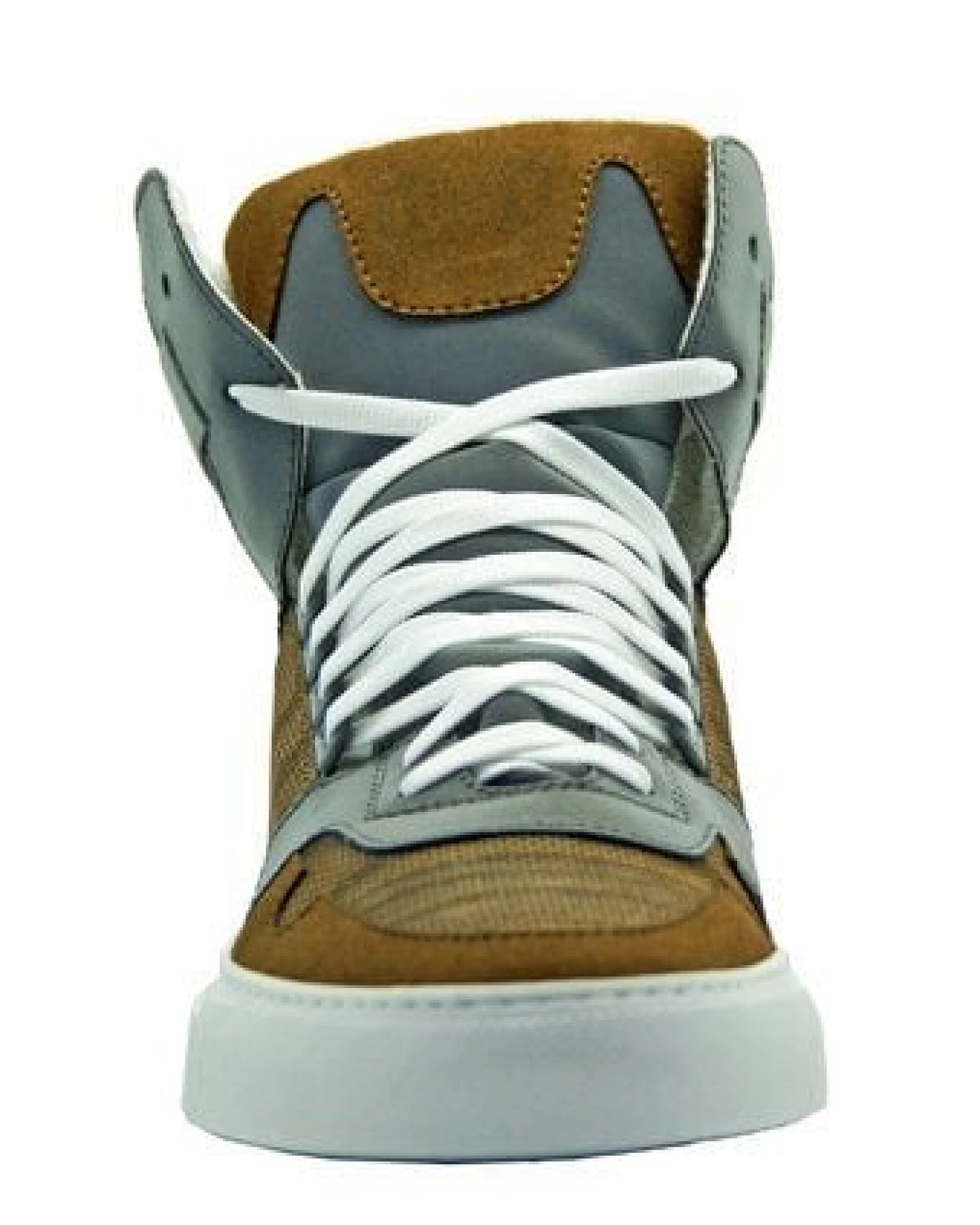 vegane hohe Sneaker aus Holz "nat-2 Wood Cube brown" in braun – Ansicht 4