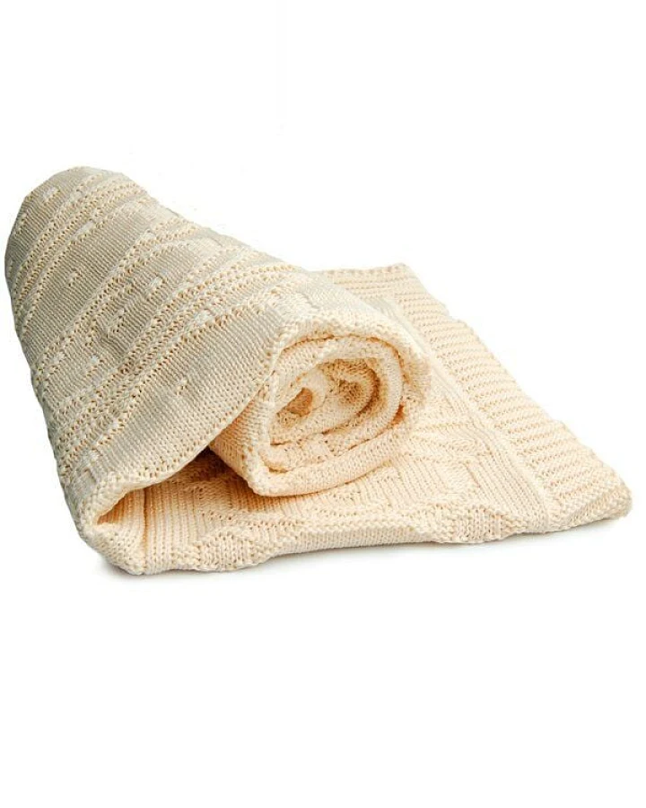 Sonnenstrick Kuscheldecke mit Bärchen Strickmotiv