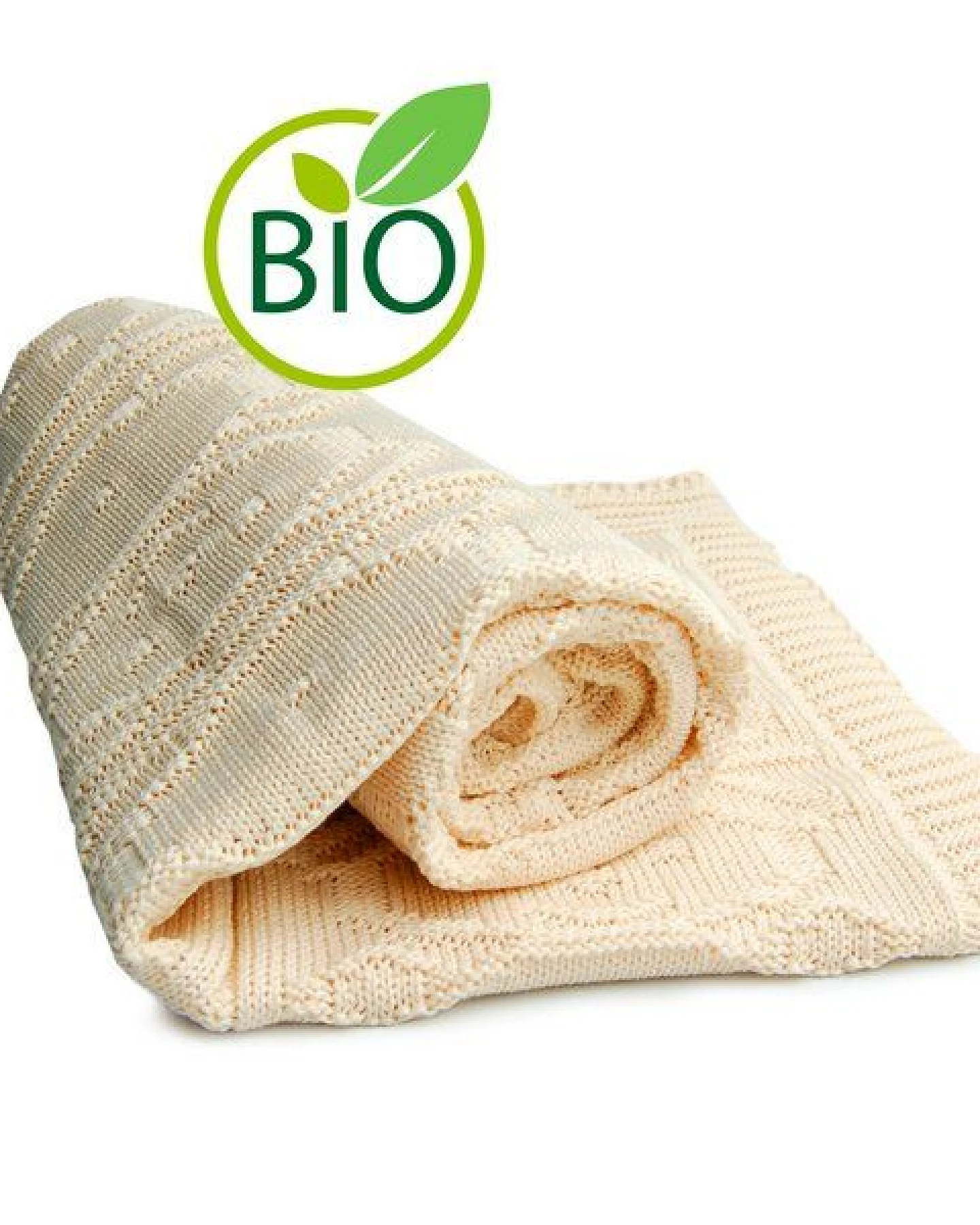 Sonnenstrick Kuscheldecke mit Bärchen Strickmotiv – Ansicht 3