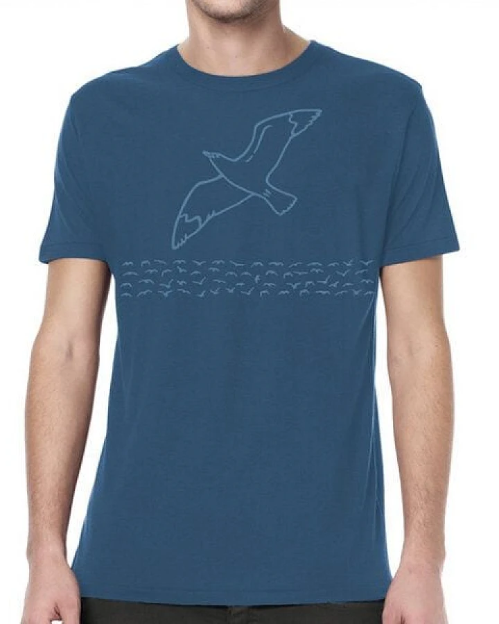 Picopoc Möwe / Möwen Bambus T-Shirt in Blau