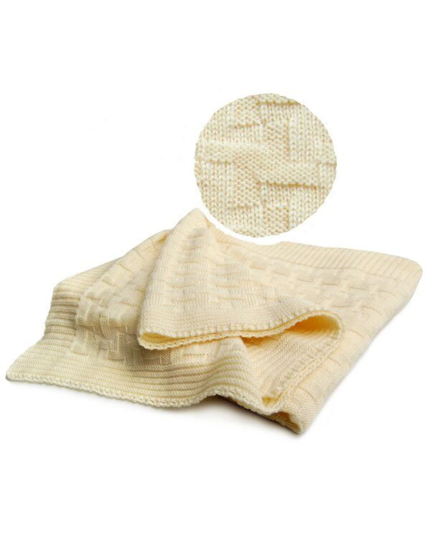 Sonnenstrick Strickdecke Merinowolle – Ansicht 2