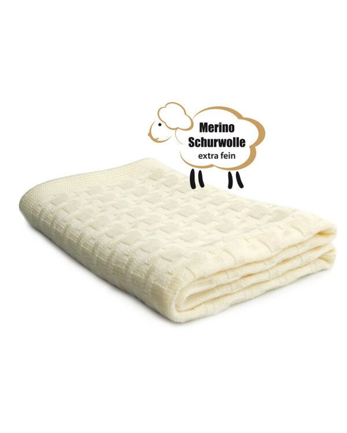 Sonnenstrick Strickdecke Merinowolle – Ansicht 3