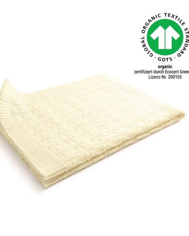 Sonnenstrick – Bio Baby-Kuscheldecke aus Merino-Schurwolle (80 x 80 cm, GOTS)