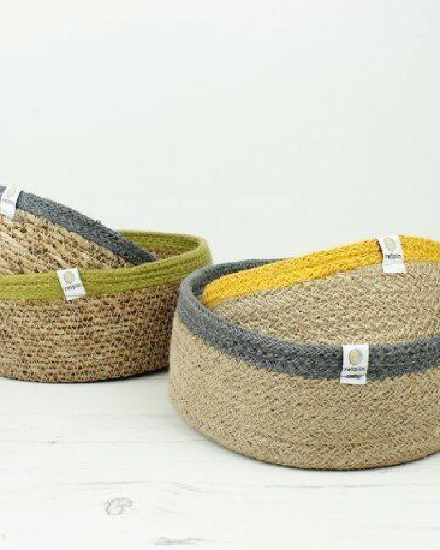 reSpiin Veganer Aufbewahrungskorb medium aus Jute Ø 21 cm – Ansicht 2