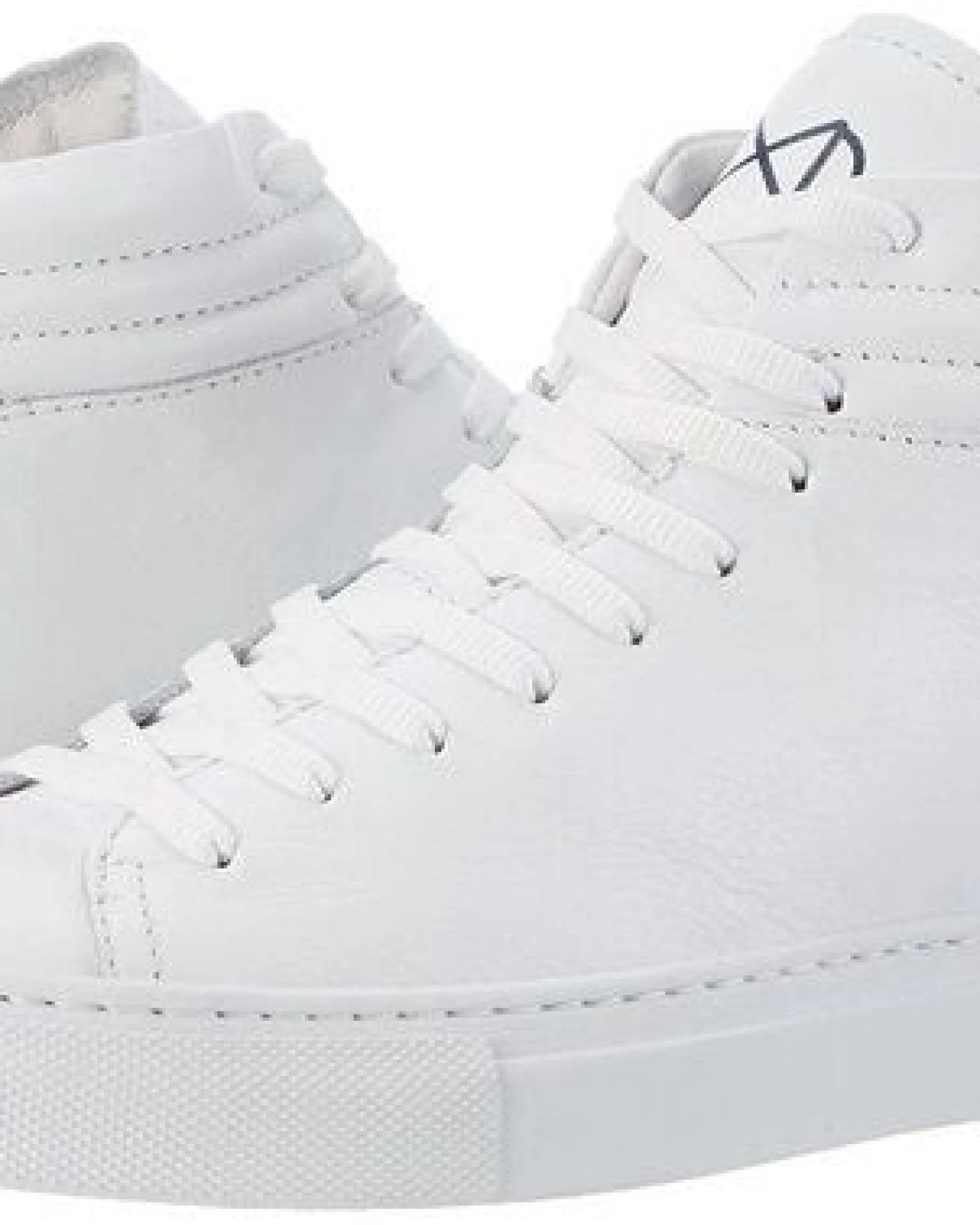 hoher Sneaker aus Leder "nat-2 Sleek all white" in weiß – Ansicht 4