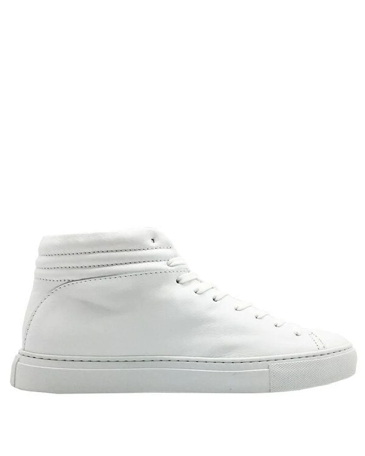 hoher Sneaker aus Leder "nat-2 Sleek all white" in weiß