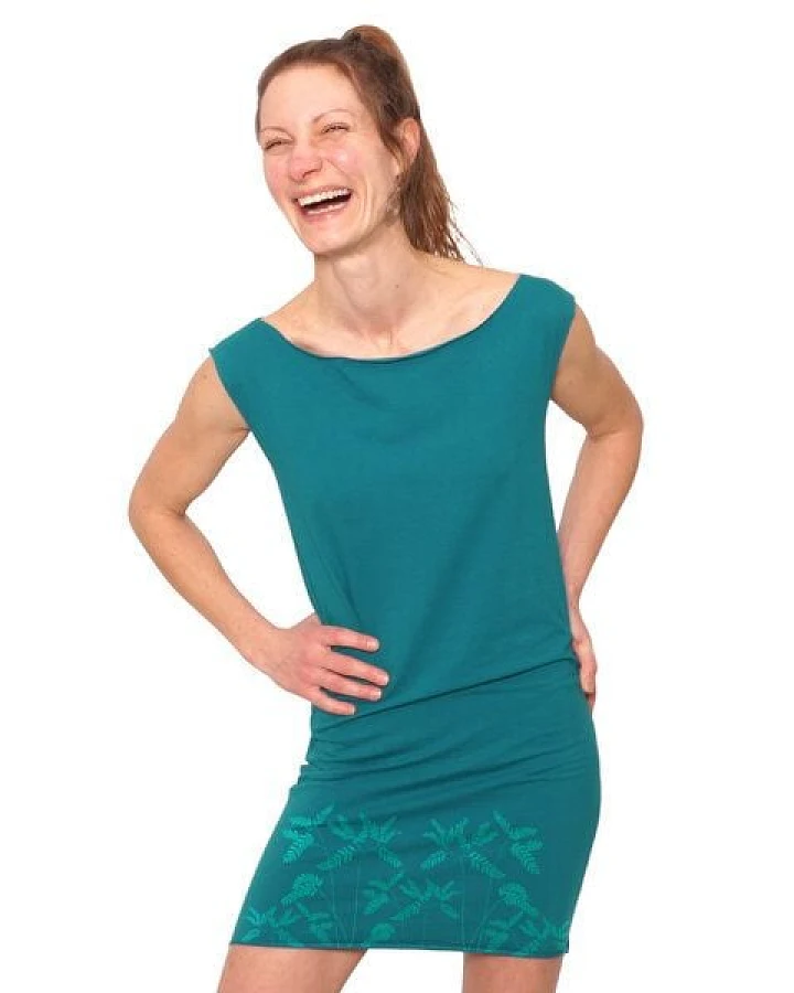 HANDGEDRUCKT "Venushaar" Bio-Kleidchen