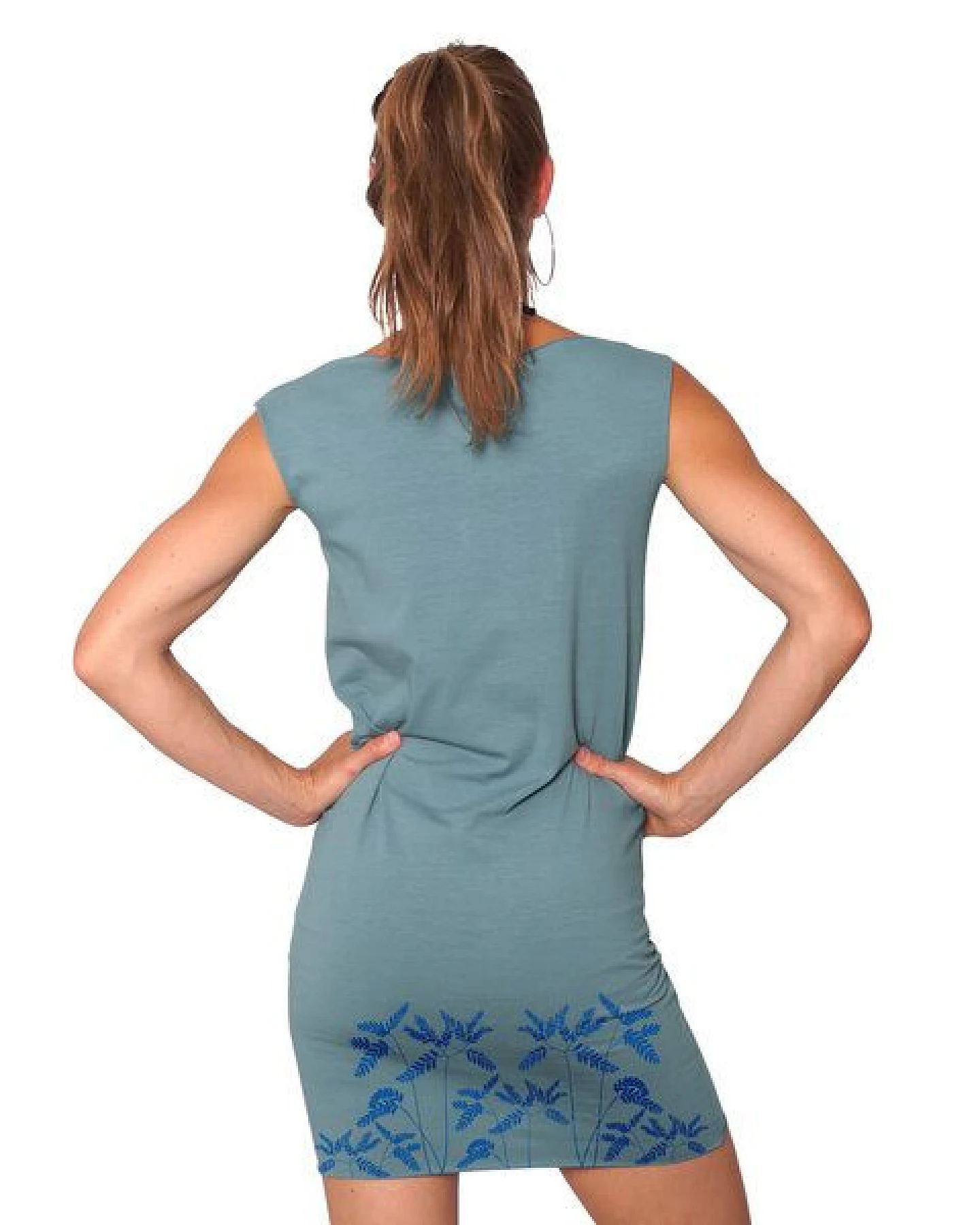 HANDGEDRUCKT "Venushaar" Bio-Kleidchen – Ansicht 2