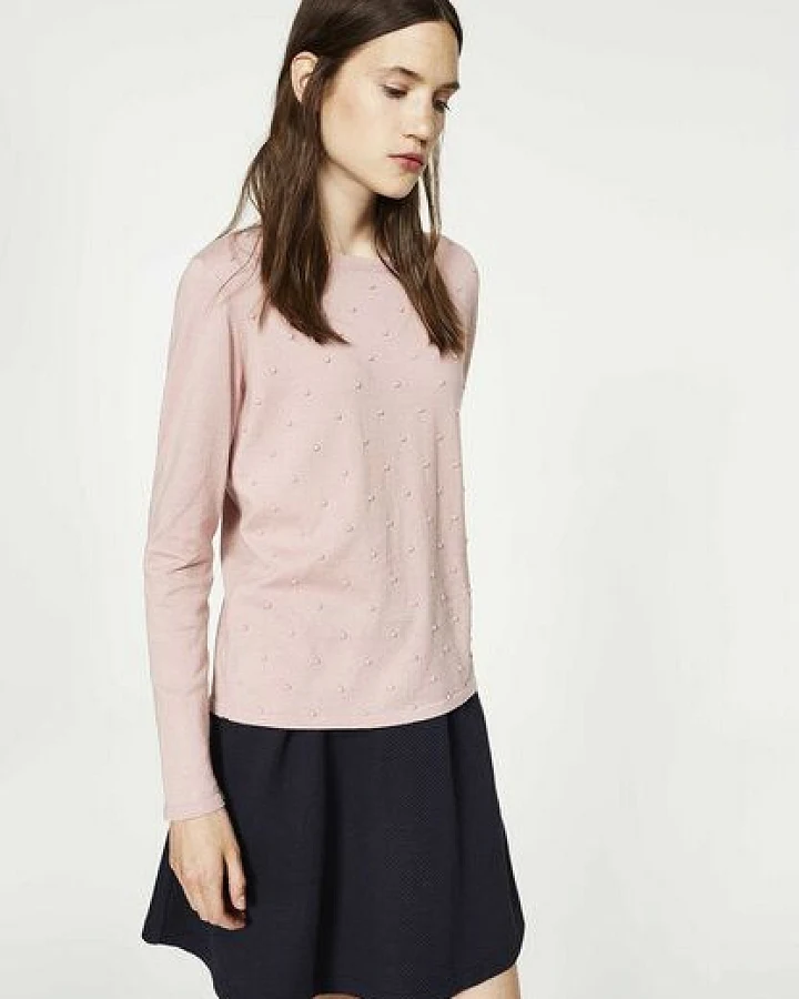 ARMEDANGELS EKIN DOTS - Damen Strickpullover aus Bio-Baumwolle