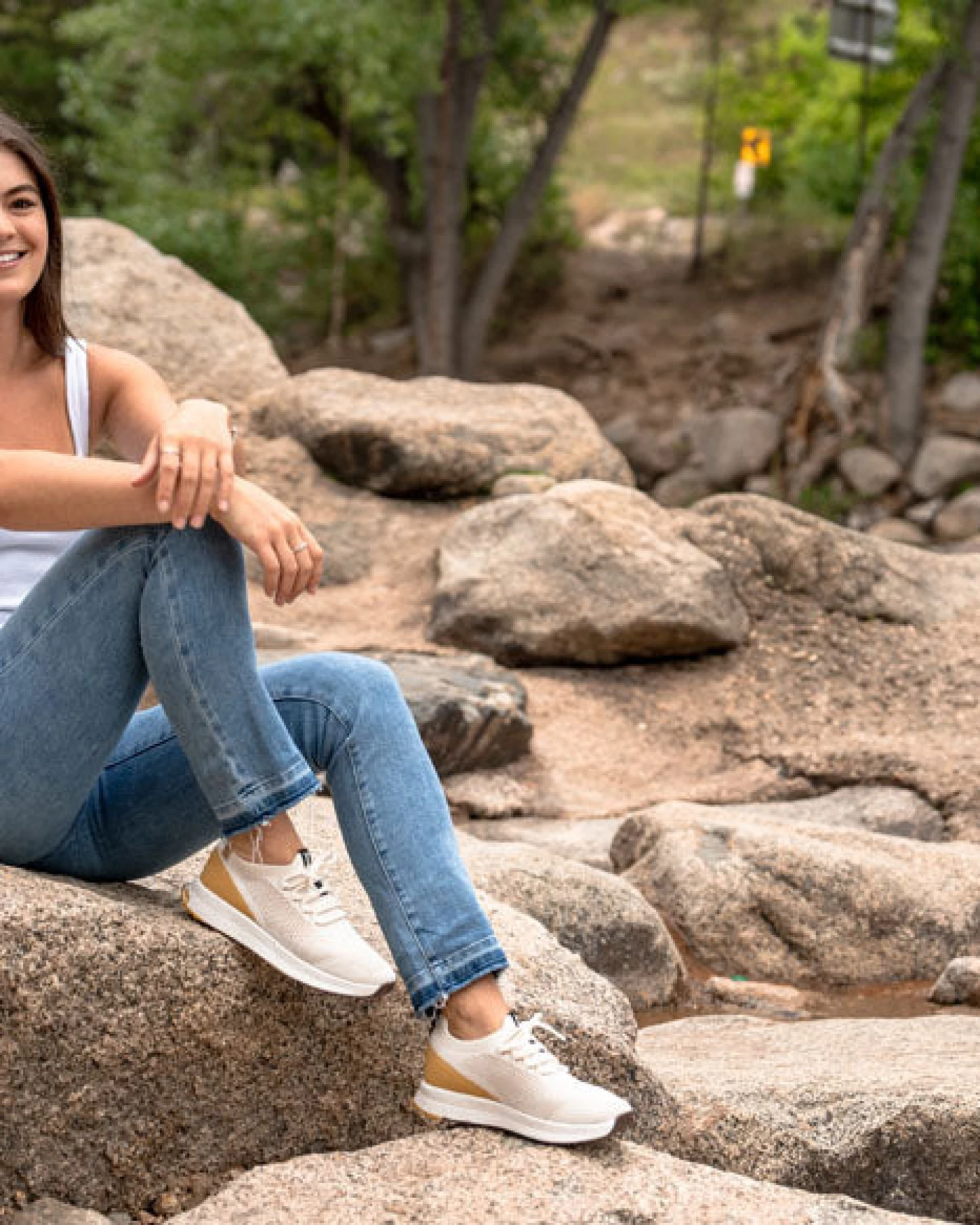 SAOLA Damen vegan Sneaker Damen Tsavo 2.0 Weiß / Gold – Ansicht 2