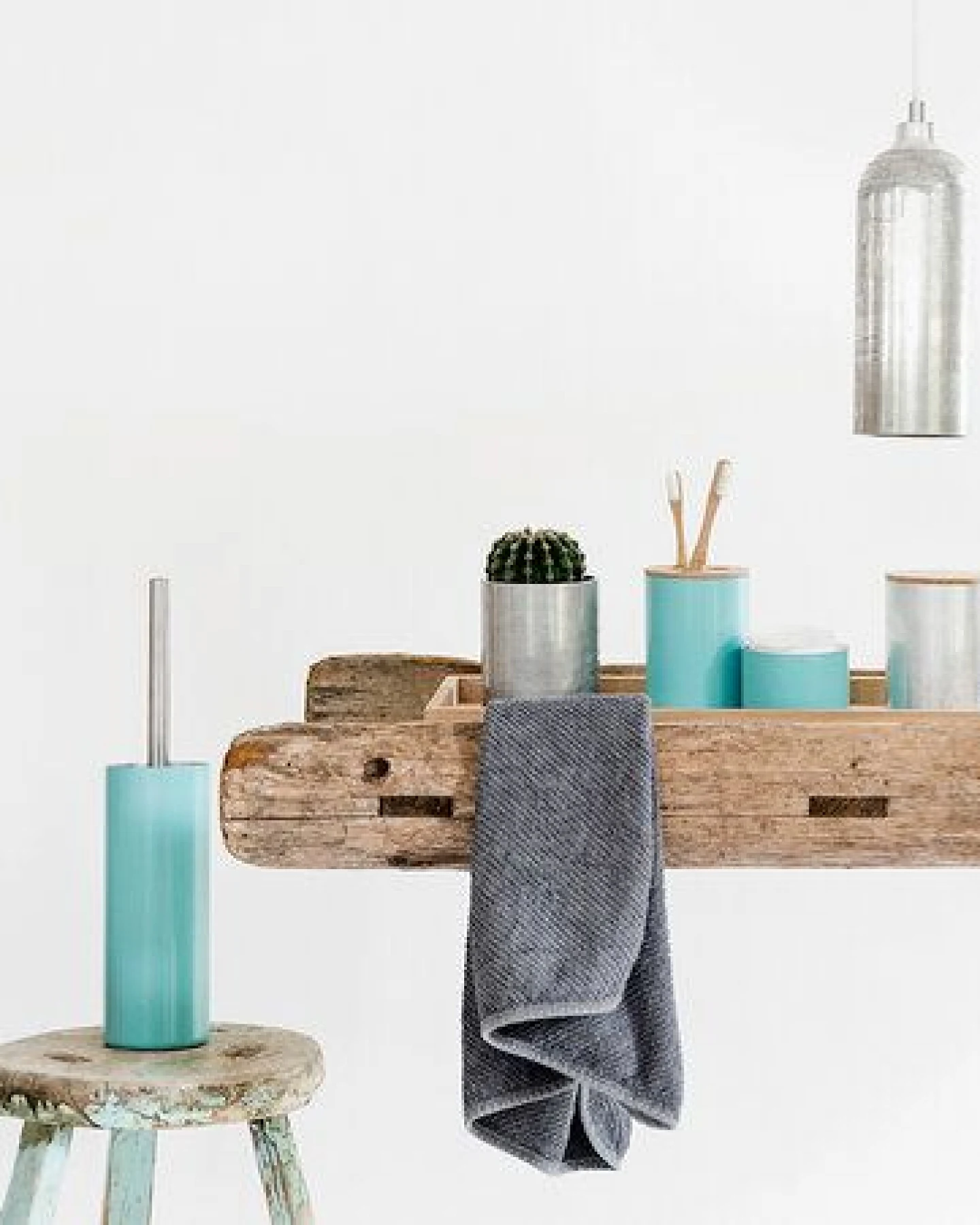 werkvoll by Lena Peter Upcycling WC-Bürste FIRE mit Edelstahlgriff – Ansicht 2