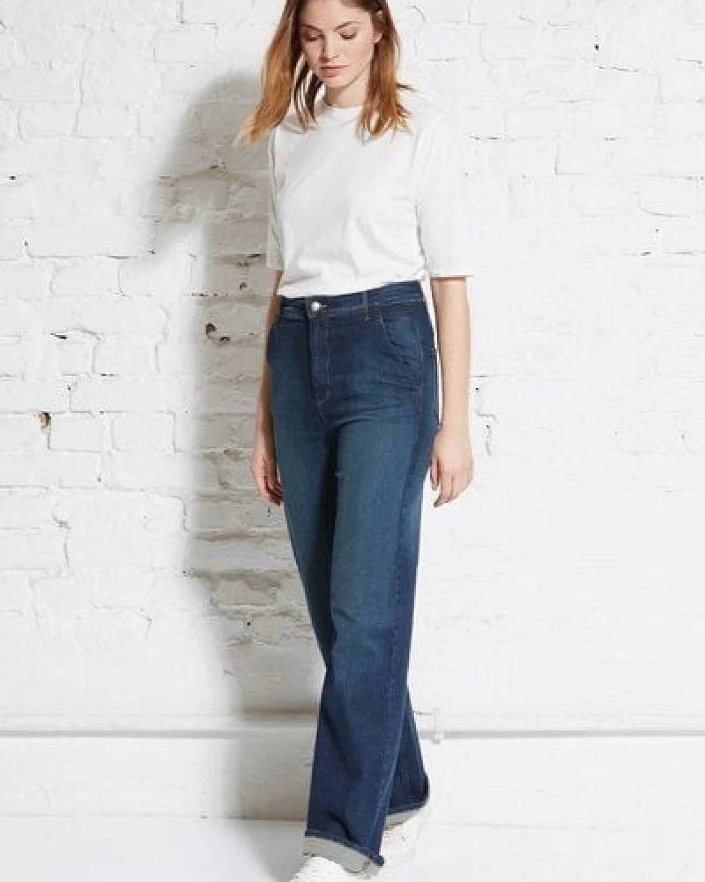 Wunderwerk Damen T-Shirt aus Biobaumwolle und Modal "Metro core crew tee 1/2" – Ansicht 2