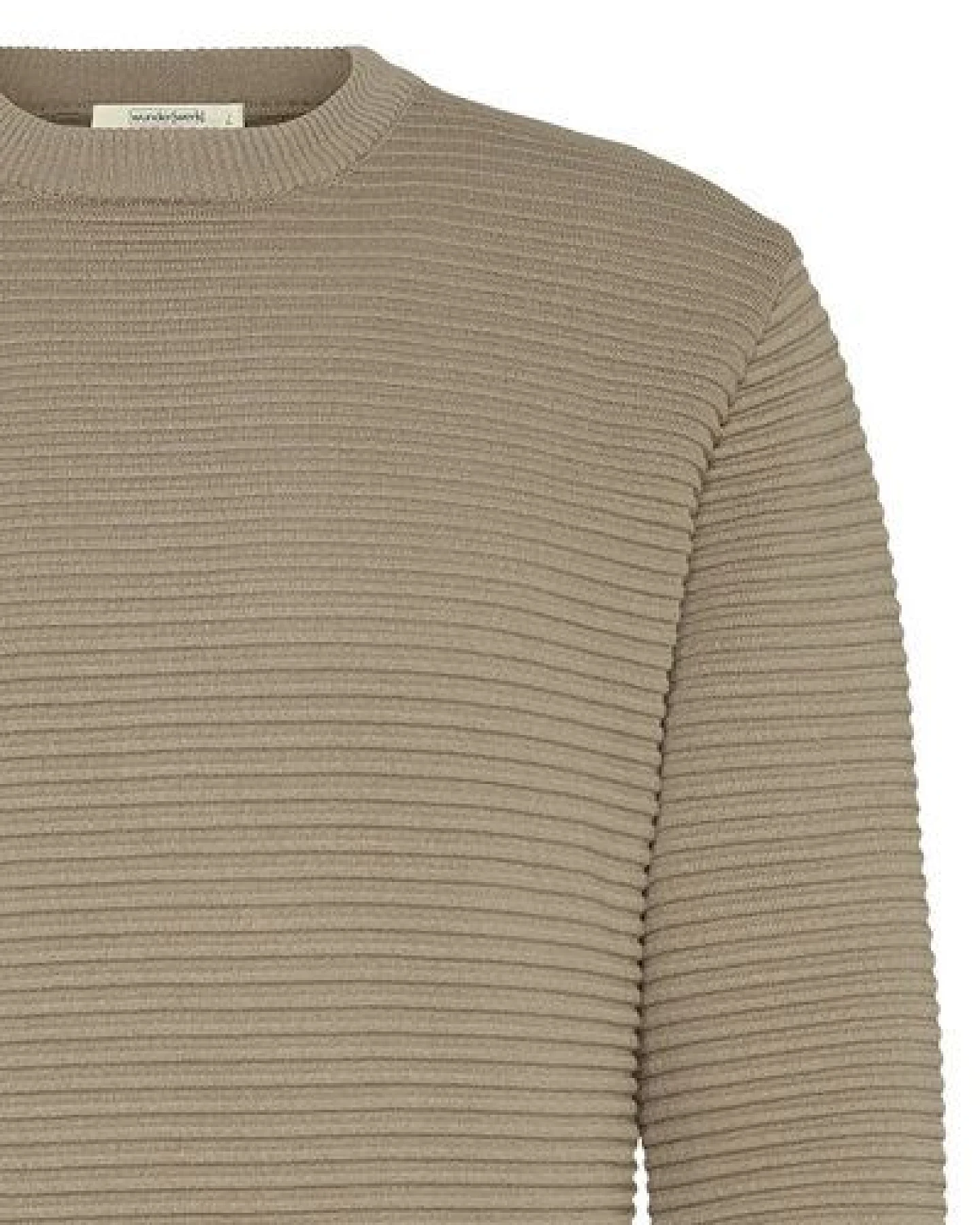 Wunderwerk Herren Strick Pullover aus Bio Baumwolle "Crewknit crossrib male" – Ansicht 3