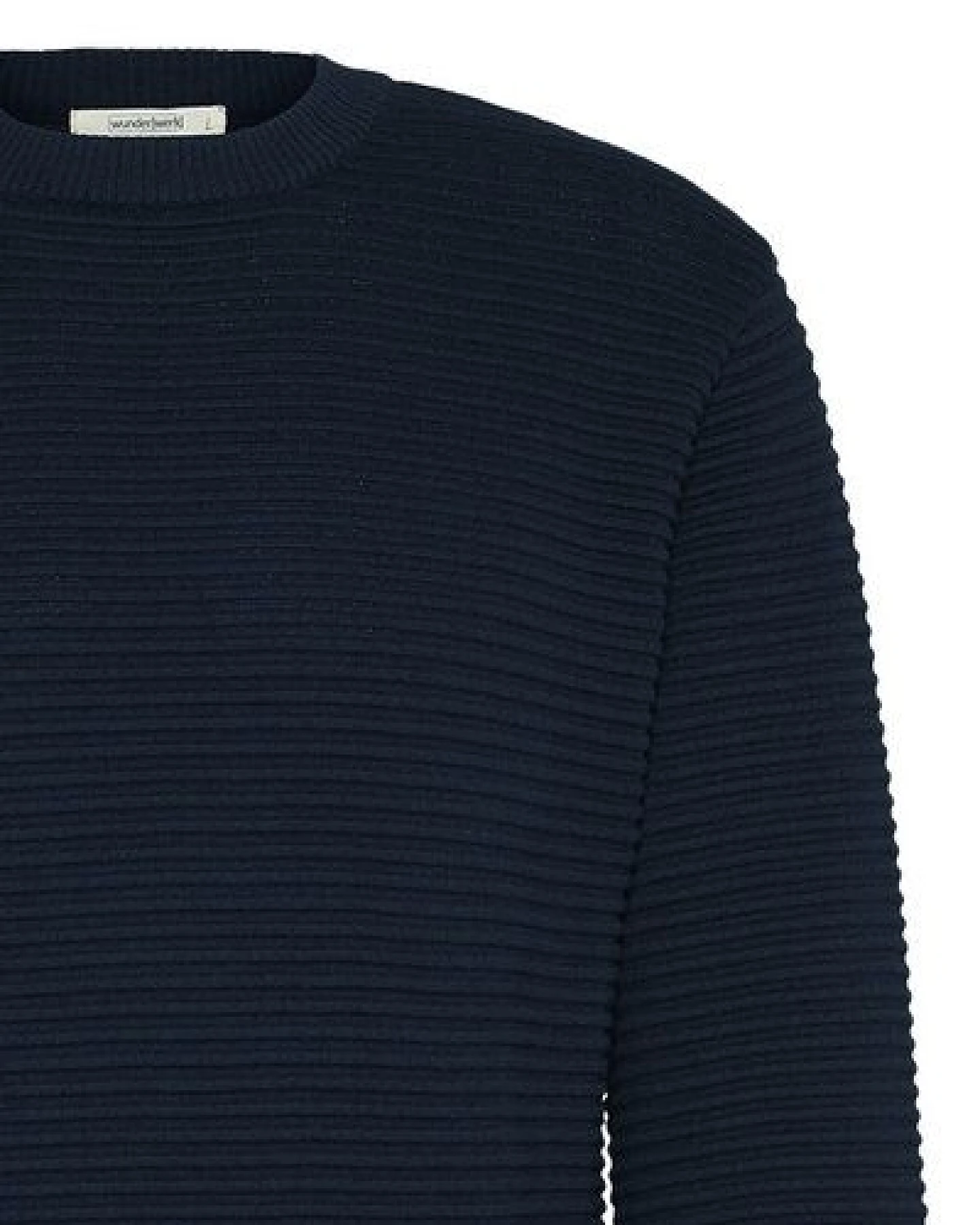 Wunderwerk Herren Strick Pullover aus Bio Baumwolle "Crewknit crossrib male" – Ansicht 3