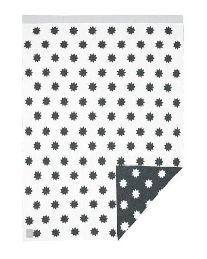 Lässig Babydecke Little Chums Stars White 100 % Bio-Baumwolle 70 x100 cm
