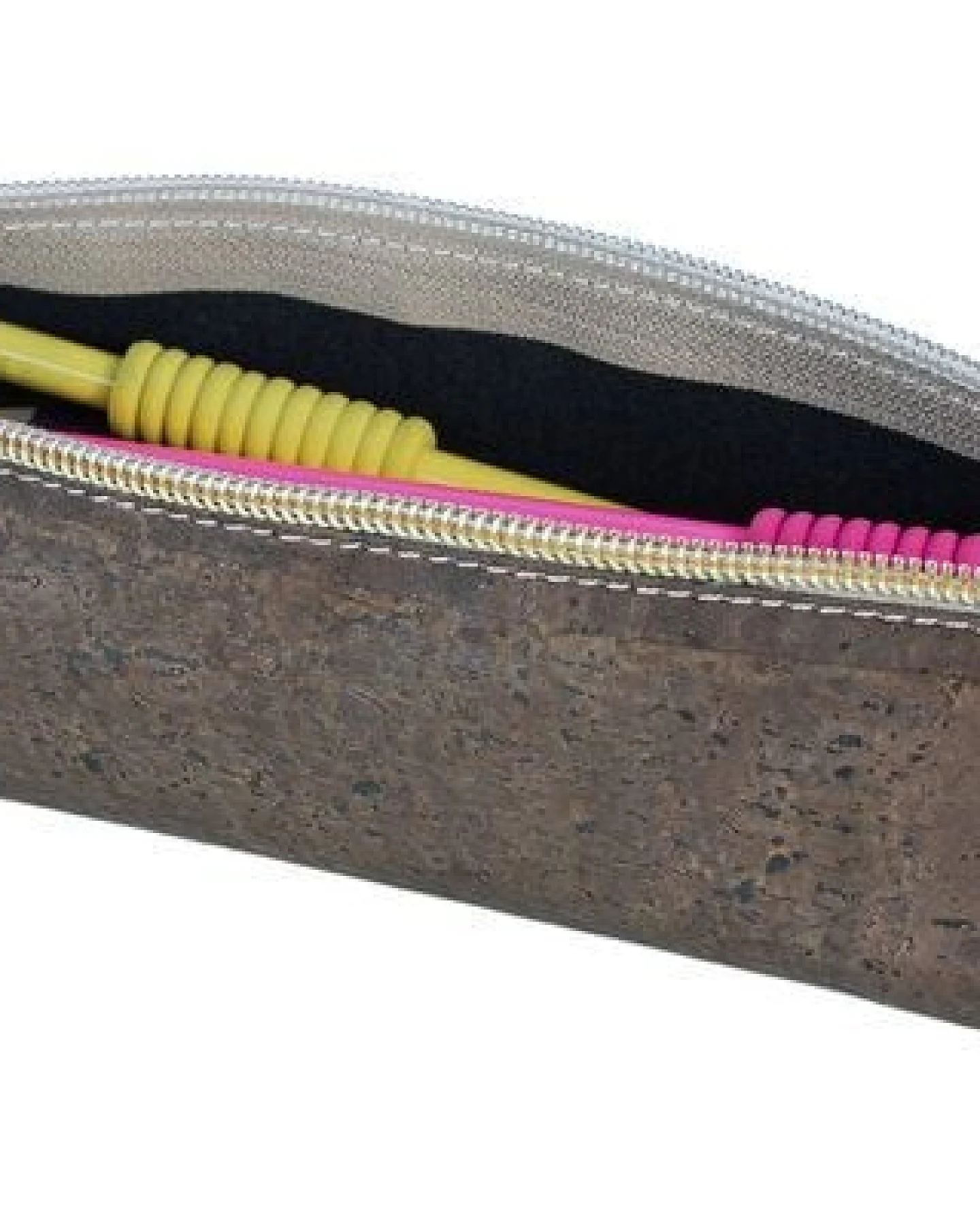 Simaru Federmäppchen / Federtasche aus Kork, Schlampermäppchen braun – Ansicht 4