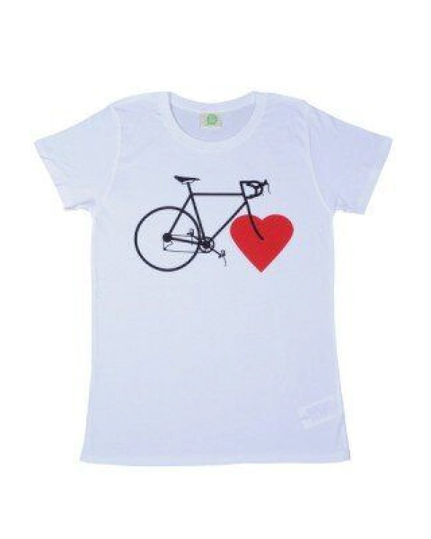 nicegreenstuff BIKE LOVE (girls eco-shirt white) – Ansicht 2