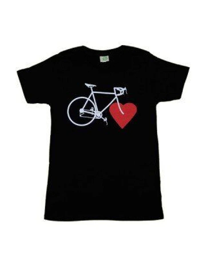 nicegreenstuff BIKE LOVE (girls eco-shirt black)