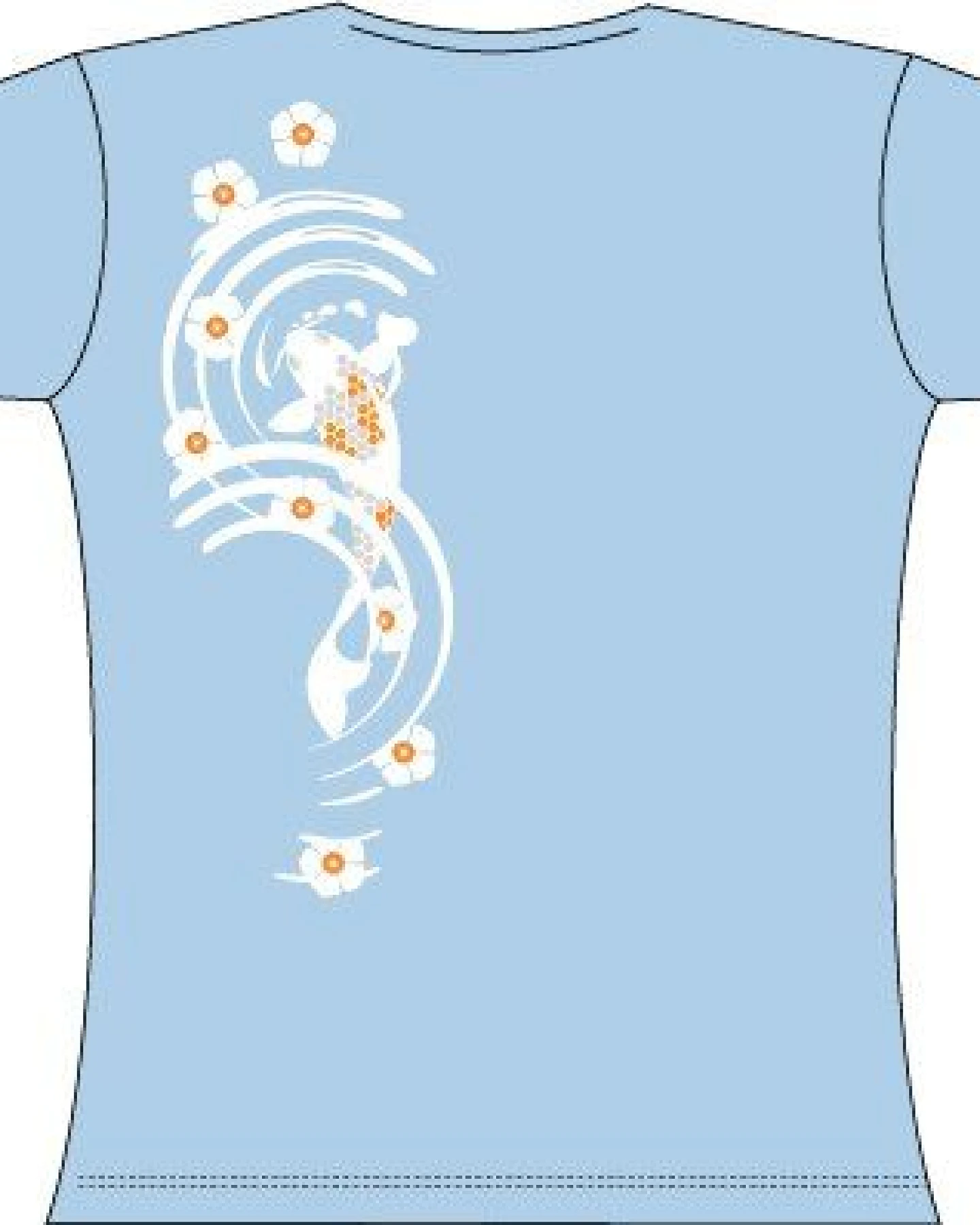 T-Shirtladen-Marktstrasse GmbH Koi Girl-T-Shirt – Ansicht 3