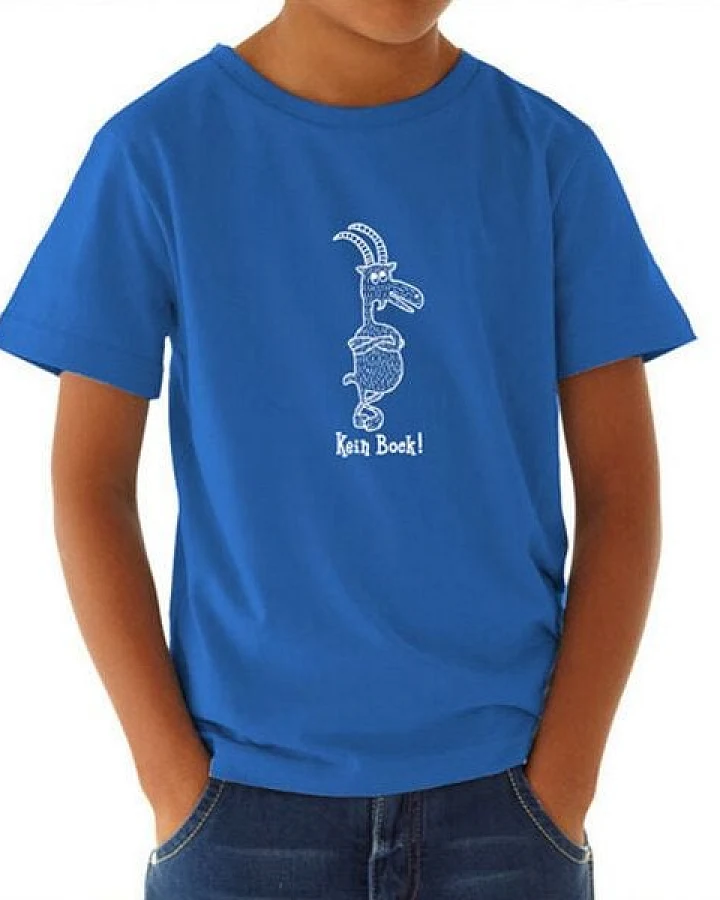 Picopoc Kein Bock ! T-Shirt in Blau & Weiß für Kinder und Jugendliche
