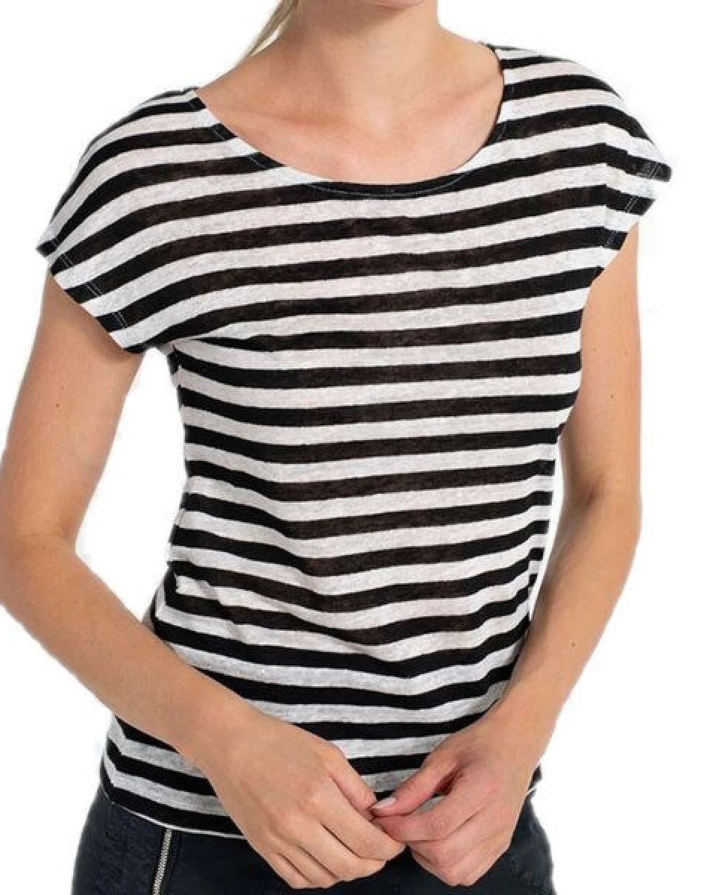 Alma & Lovis Ringel-Shirt aus Leinen – Ansicht 3