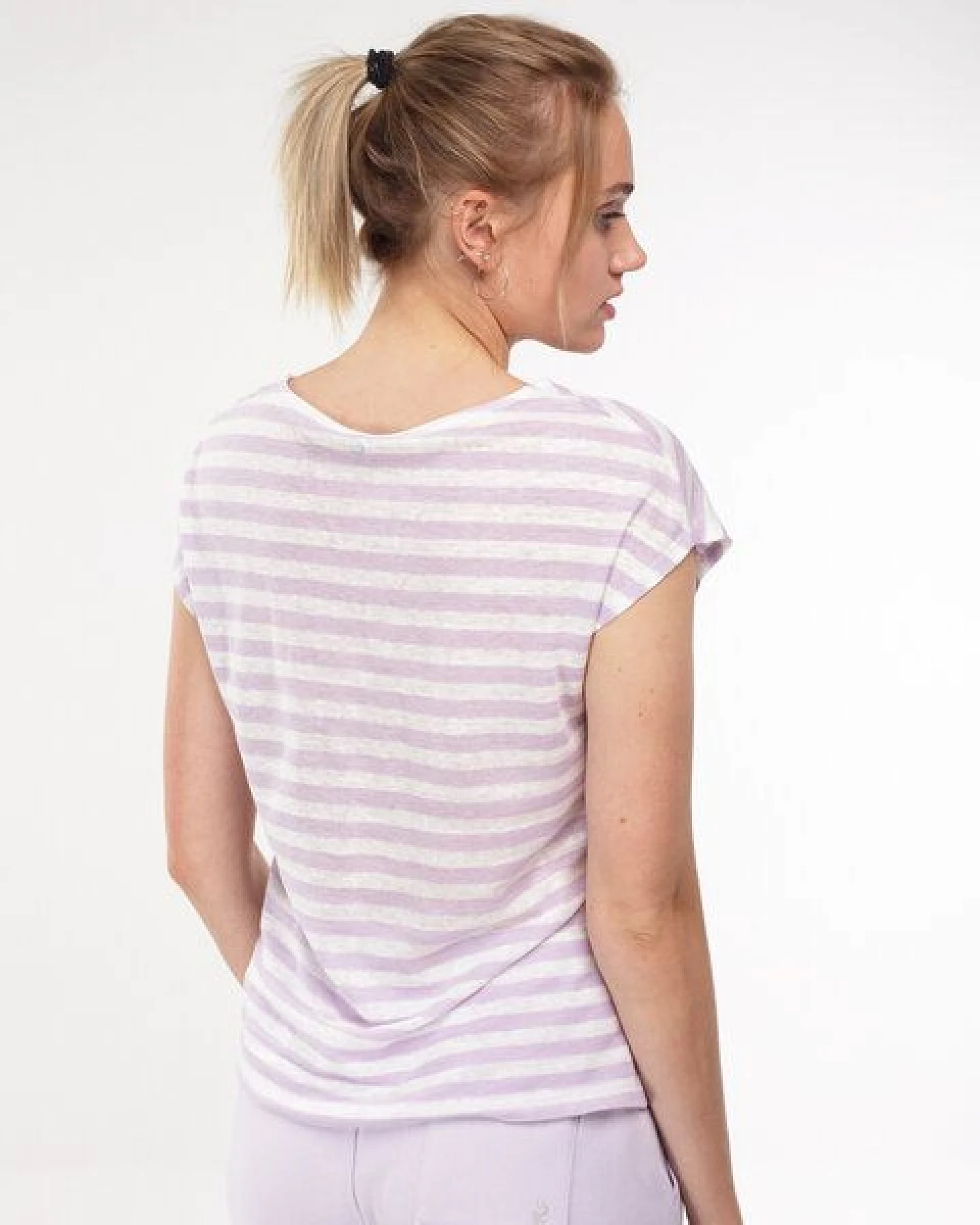Alma & Lovis Ringel-Shirt aus Leinen – Ansicht 2