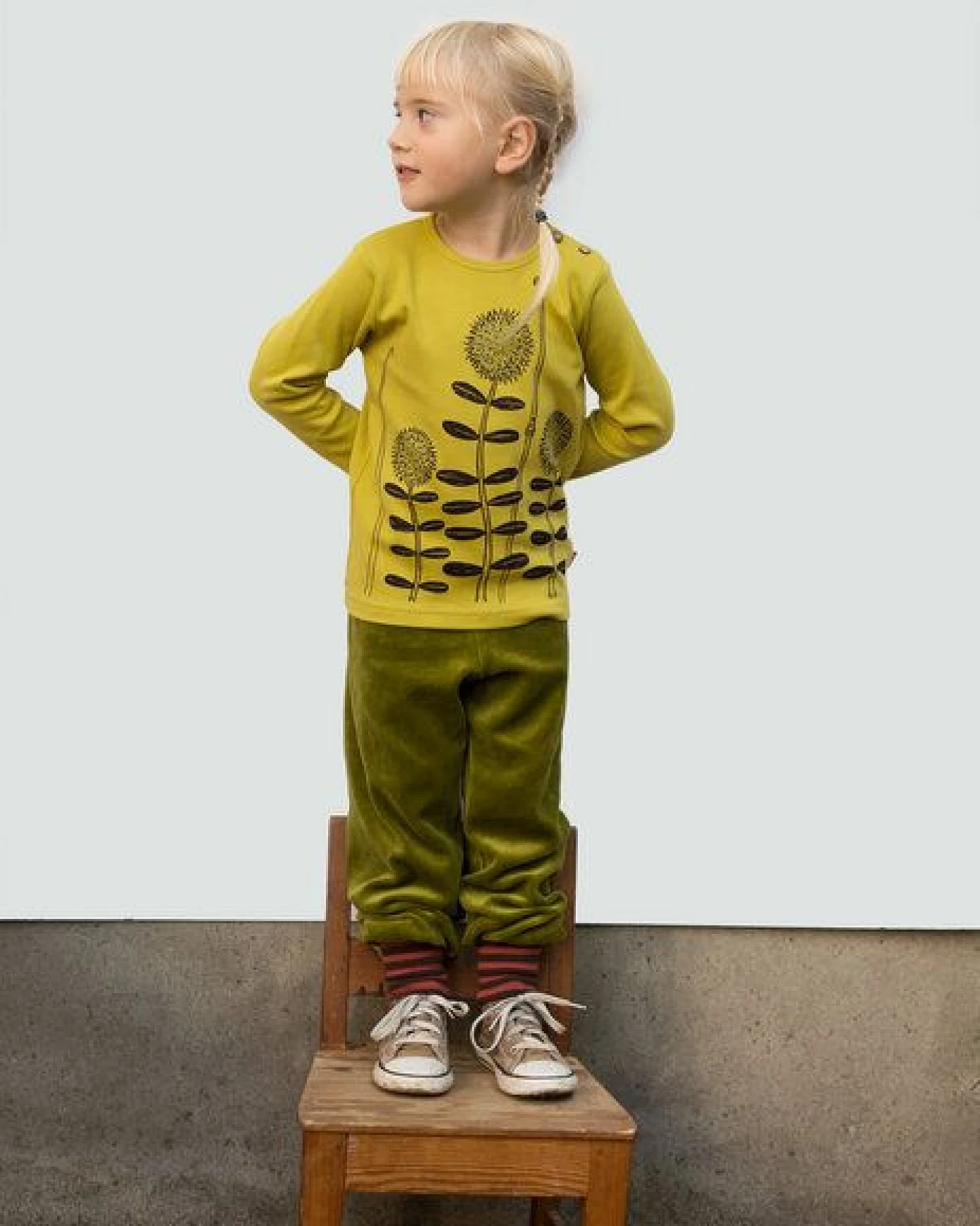 Cmig Waldblumen Langarmshirt für Kinder – Ansicht 3