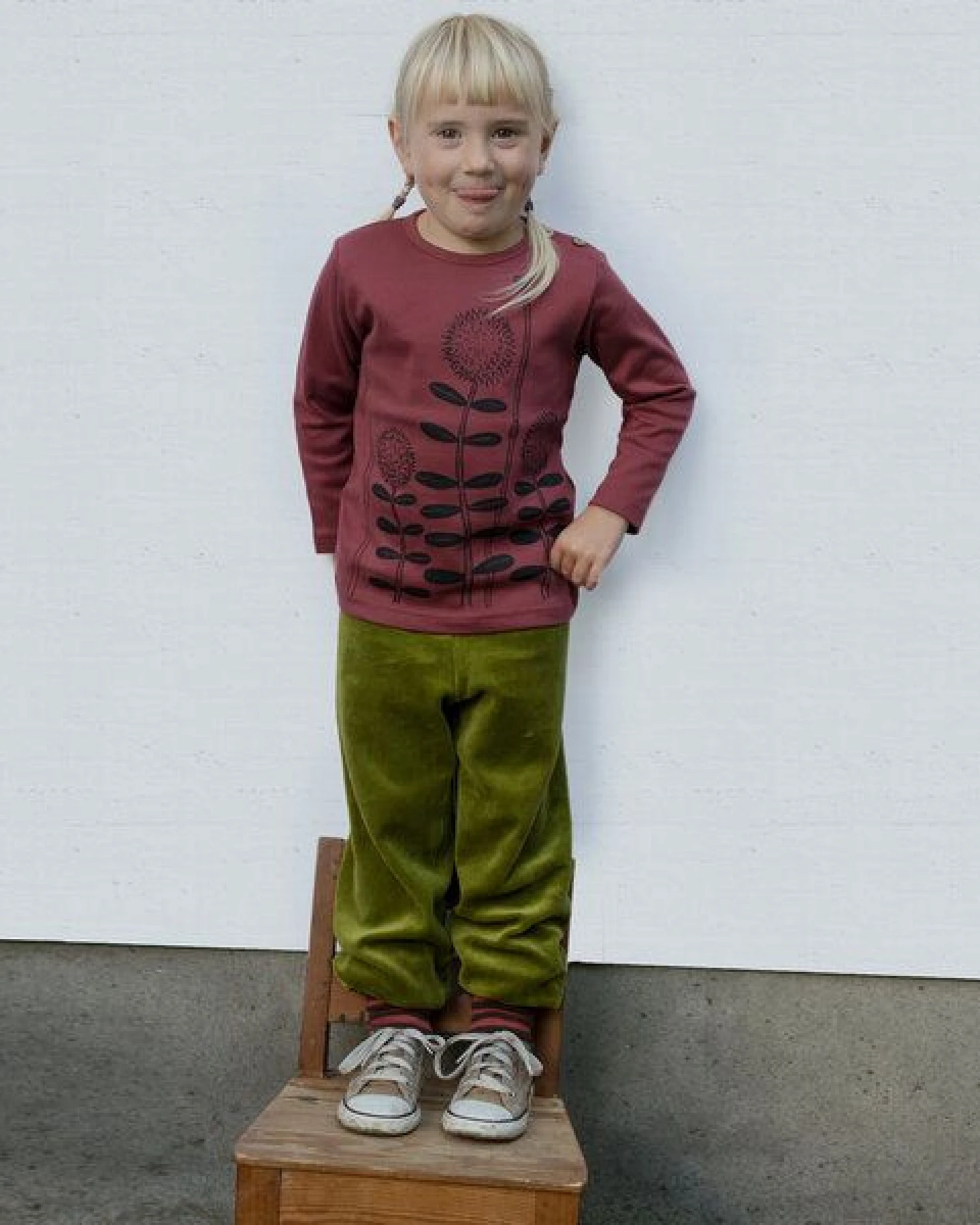 Cmig Waldblumen Langarmshirt für Kinder – Ansicht 2