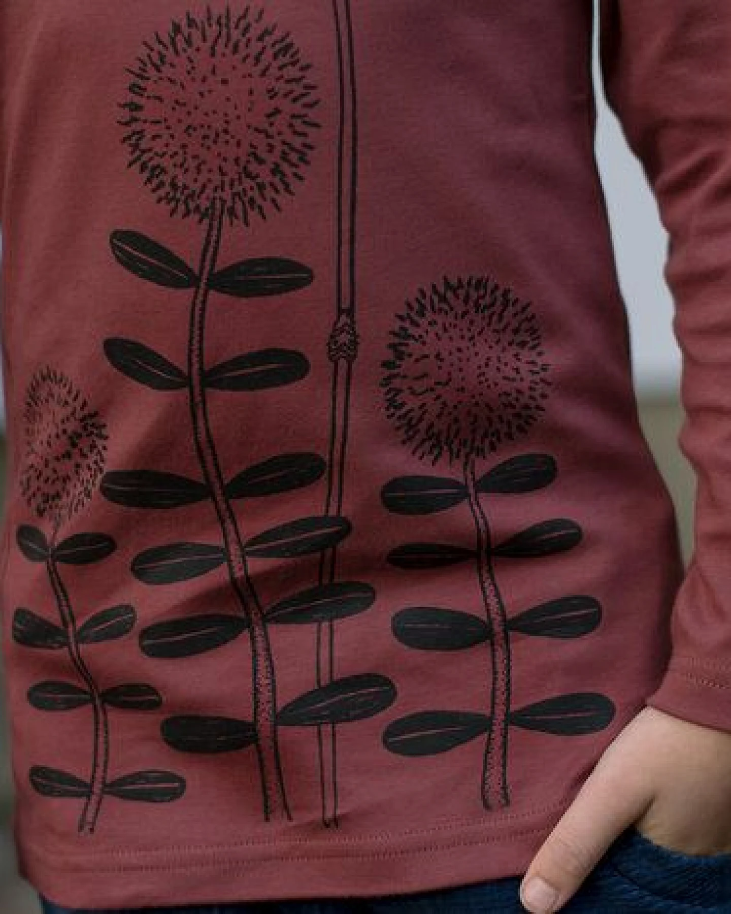Cmig Waldblumen Langarmshirt für Kinder – Ansicht 4