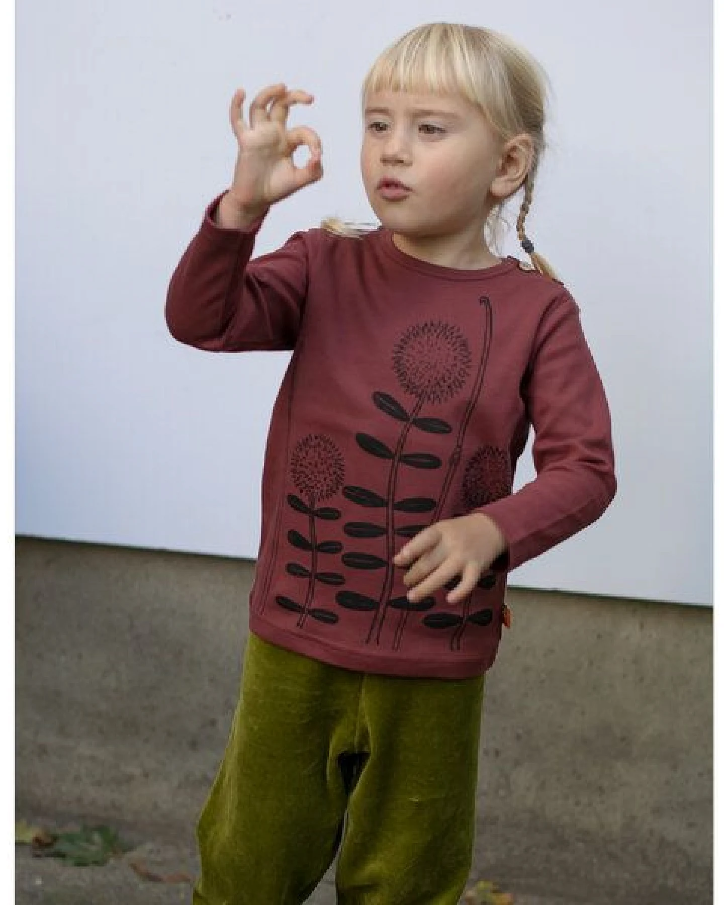 Cmig Waldblumen Langarmshirt für Kinder – Ansicht 3