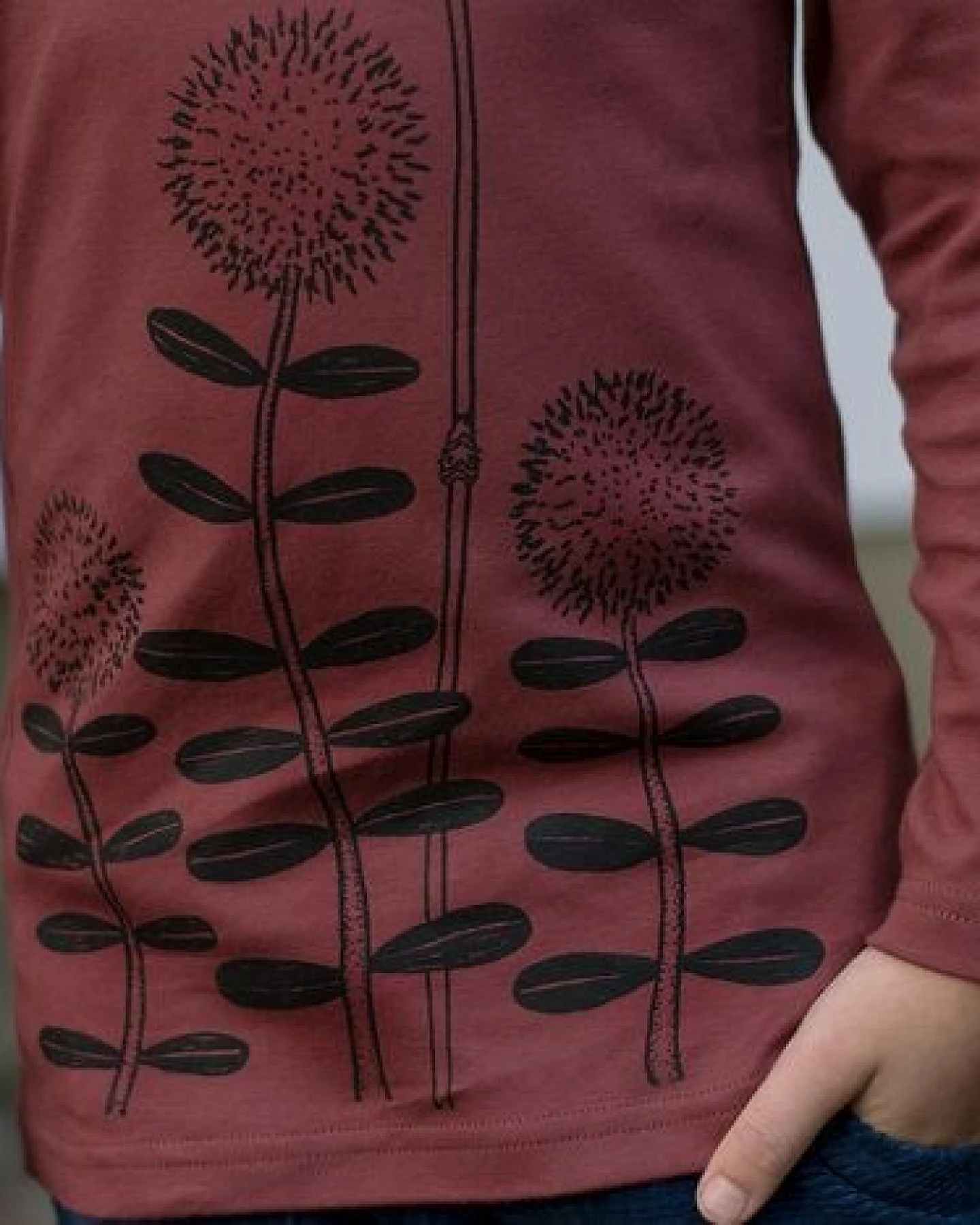 Cmig Waldblumen Langarmshirt für Kinder – Ansicht 4
